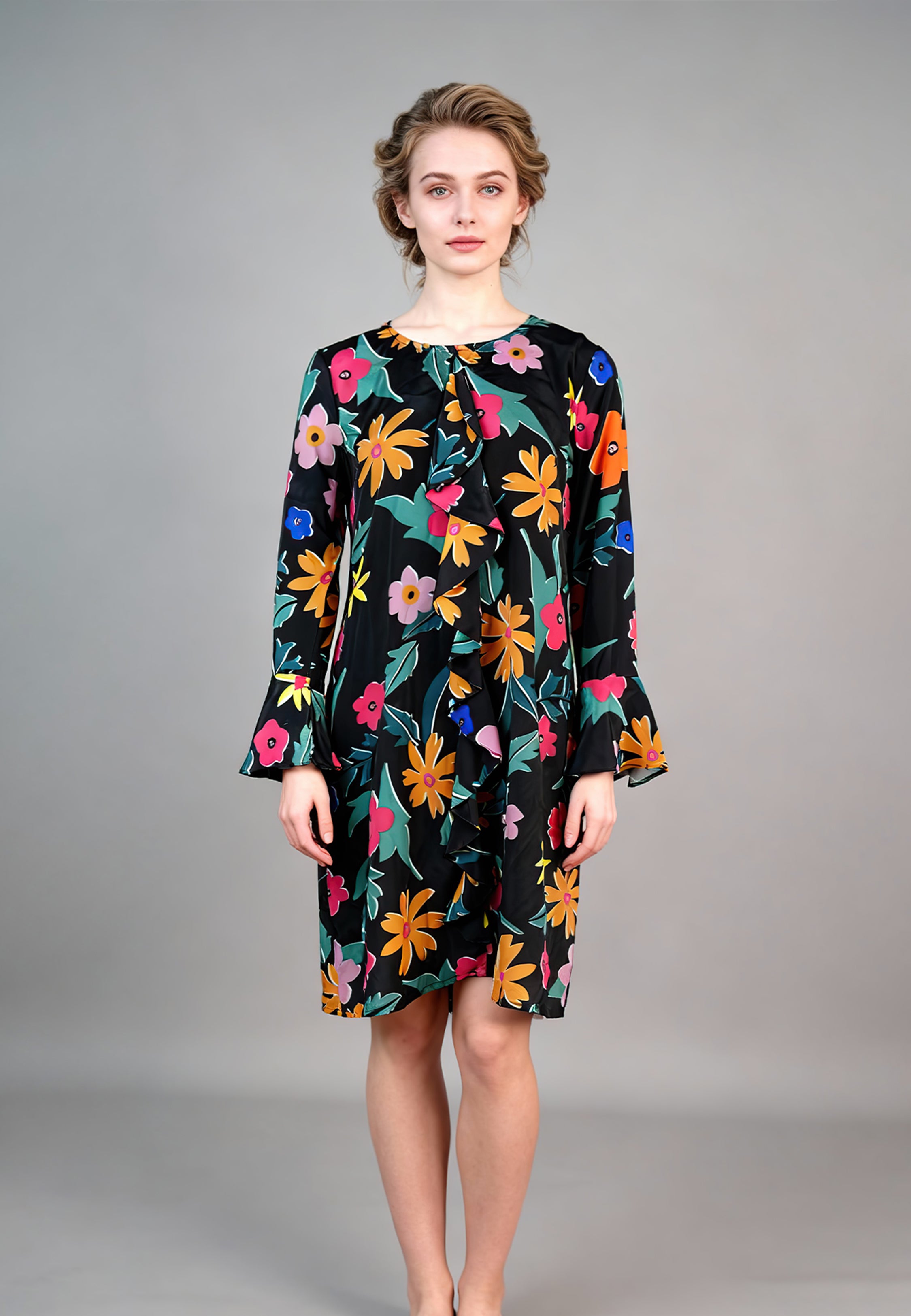 Pyjama Robe Imprimée Fleurs