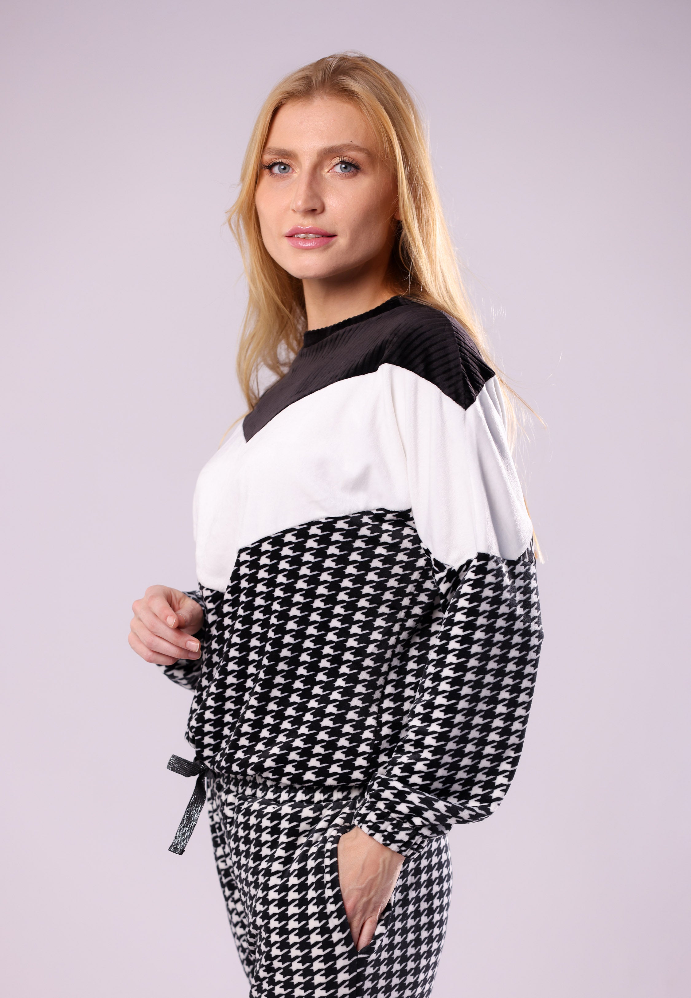 Ensemble pied-de-poule | Collection PDP Black