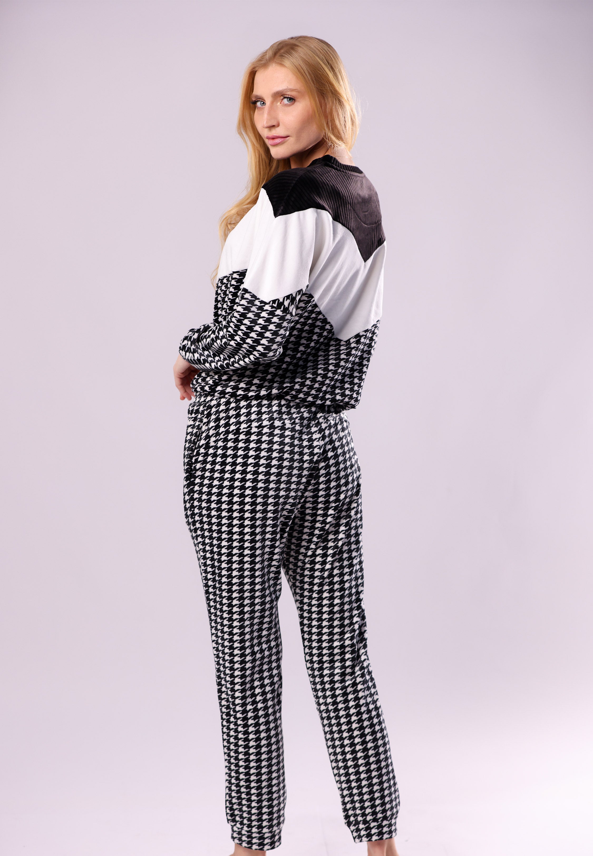 Ensemble pied-de-poule | Collection PDP Black