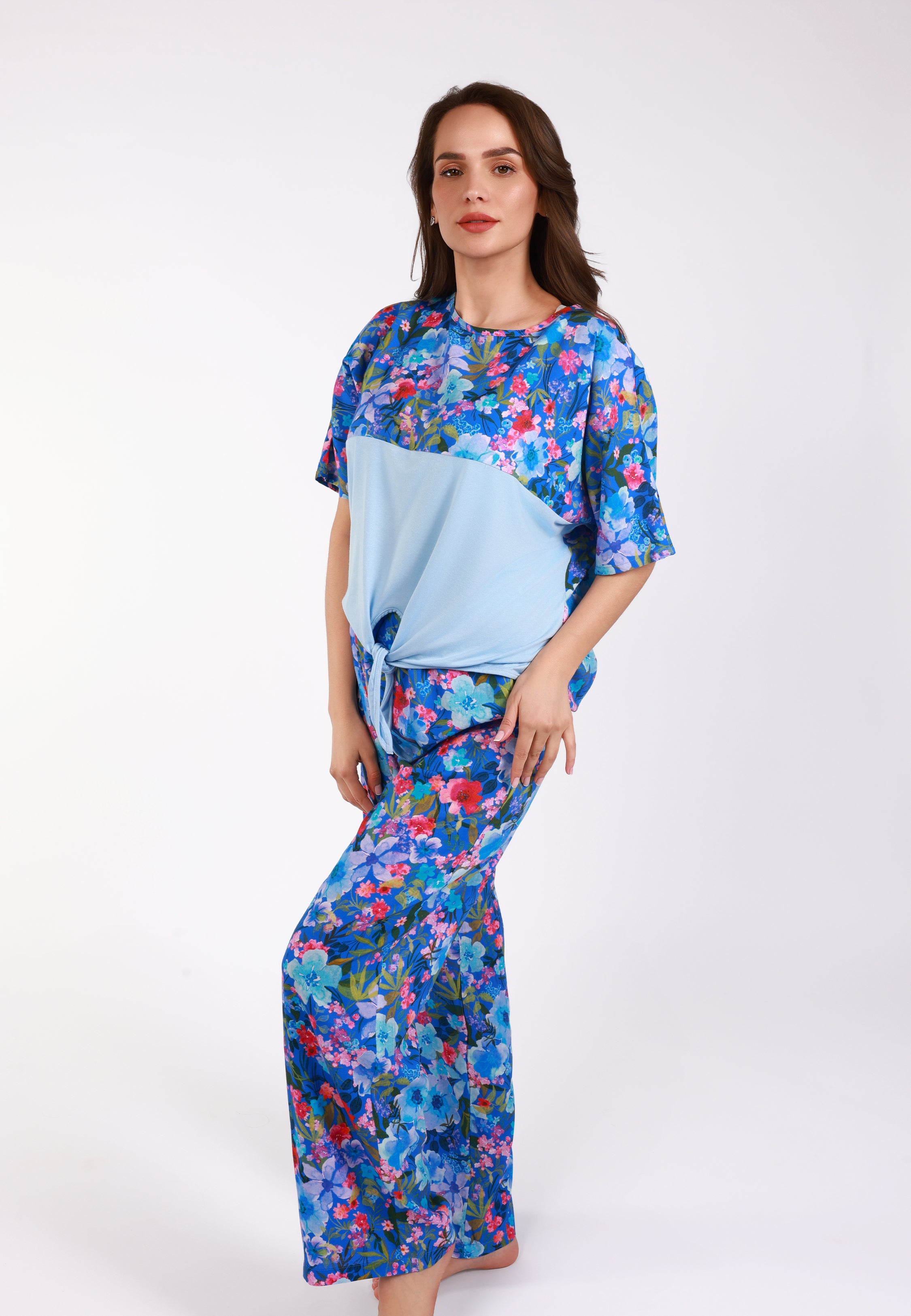 Ensemble pyjama contrasté | Collection Botanical Garden