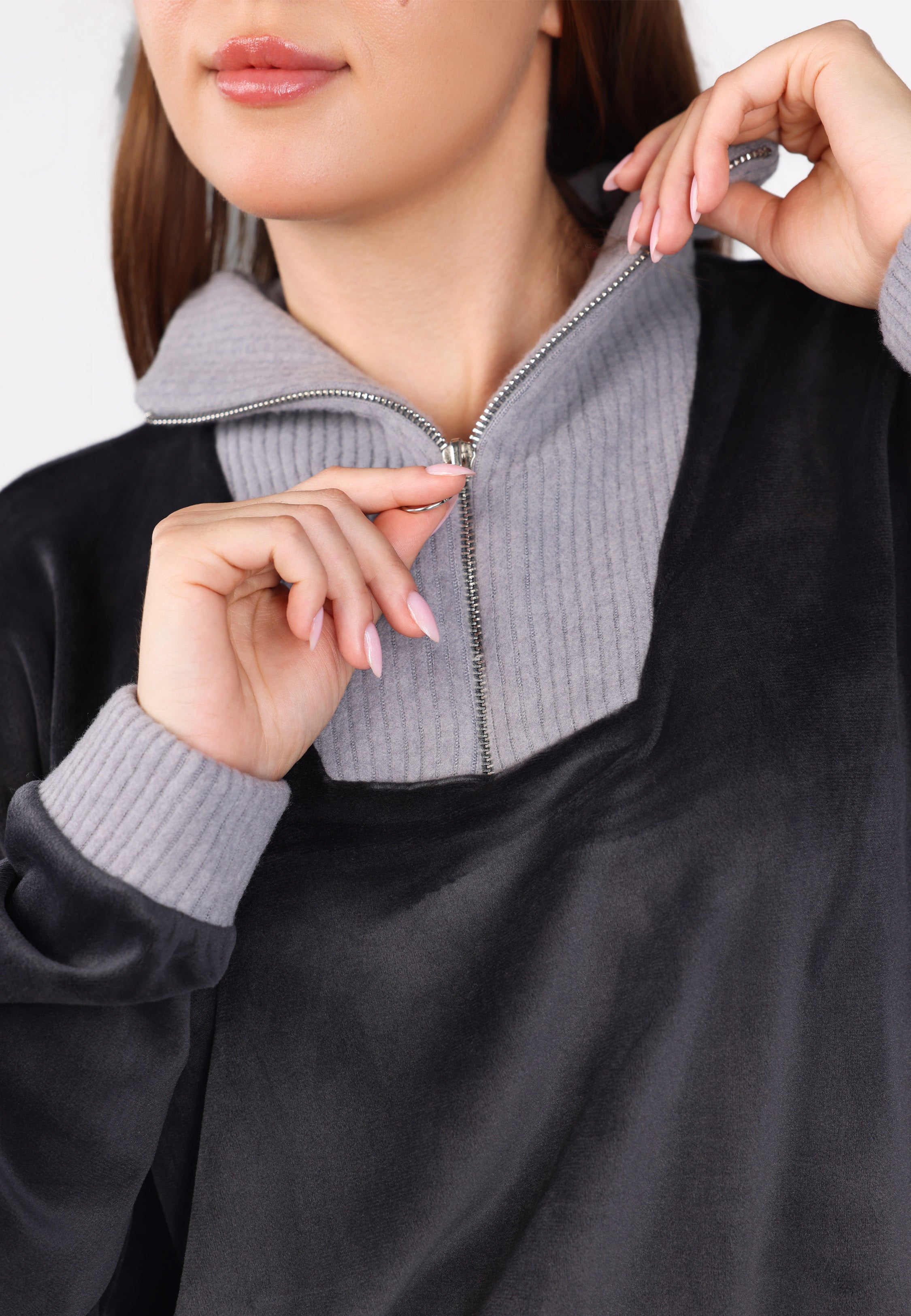 Pyjama col montant zippé | Collection Velvet MLC