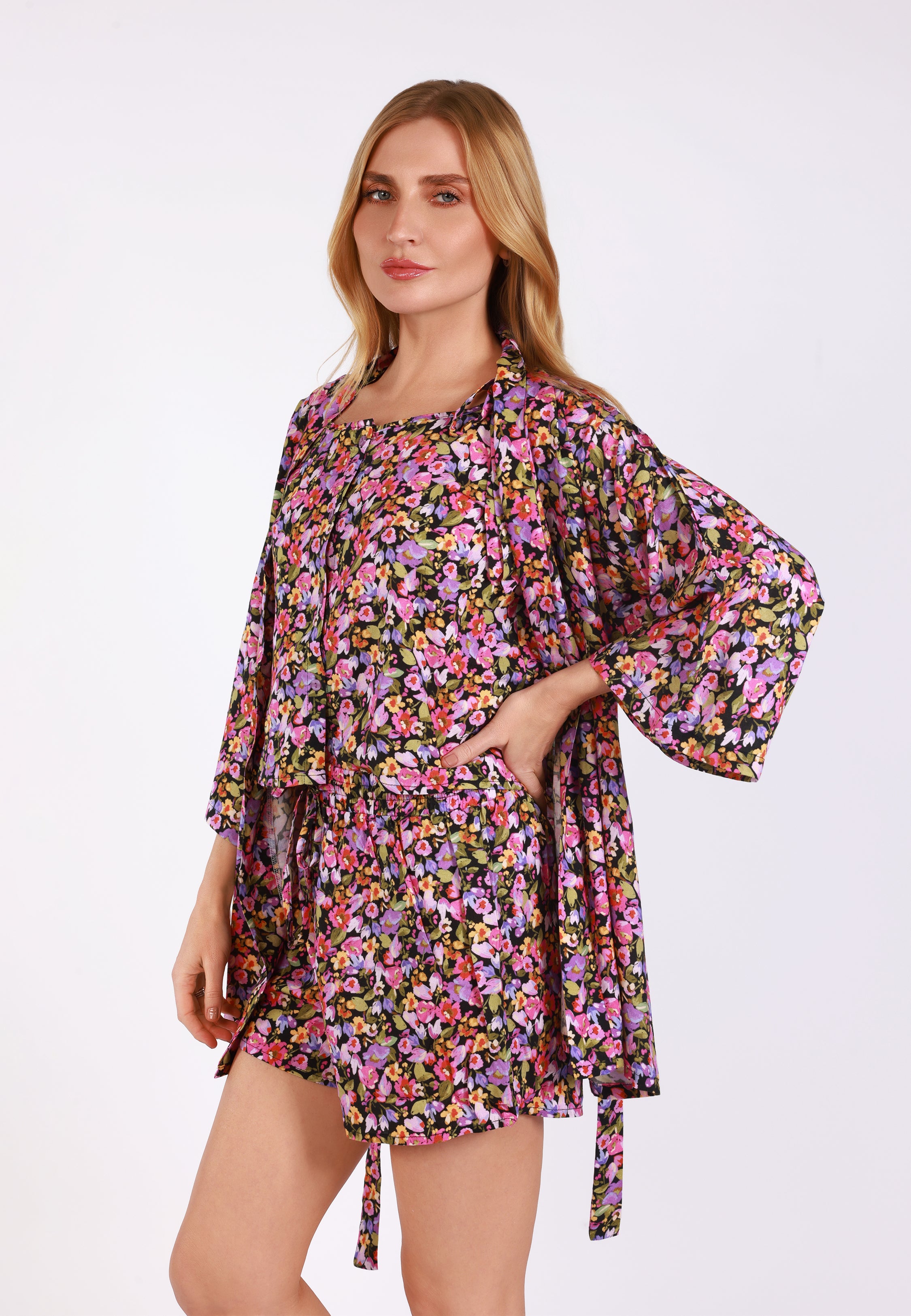 Kimono fleuri court | Collection Botanical Garden