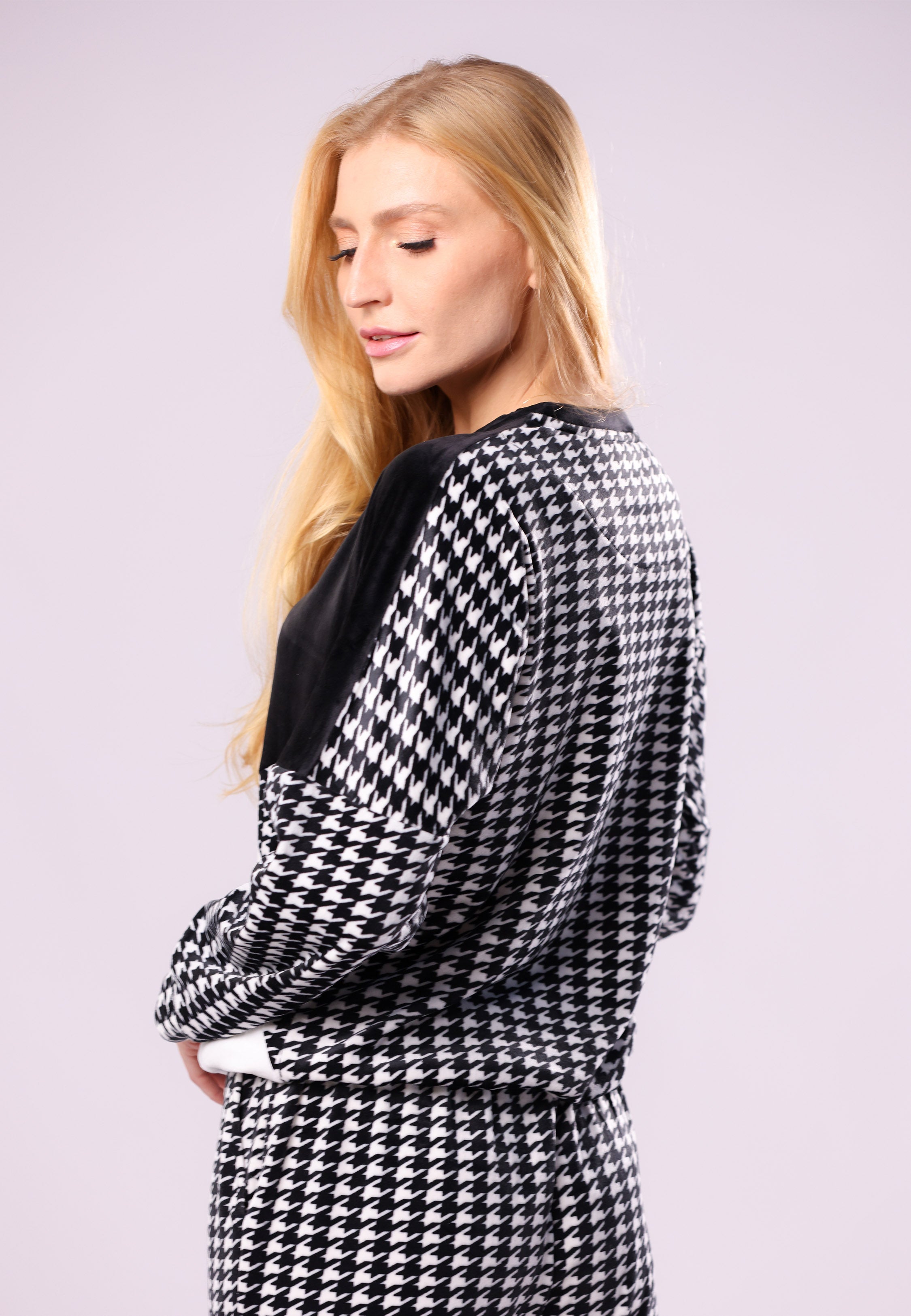 Pyjama à Motif Pied-de-Poule | Collection PDP Black