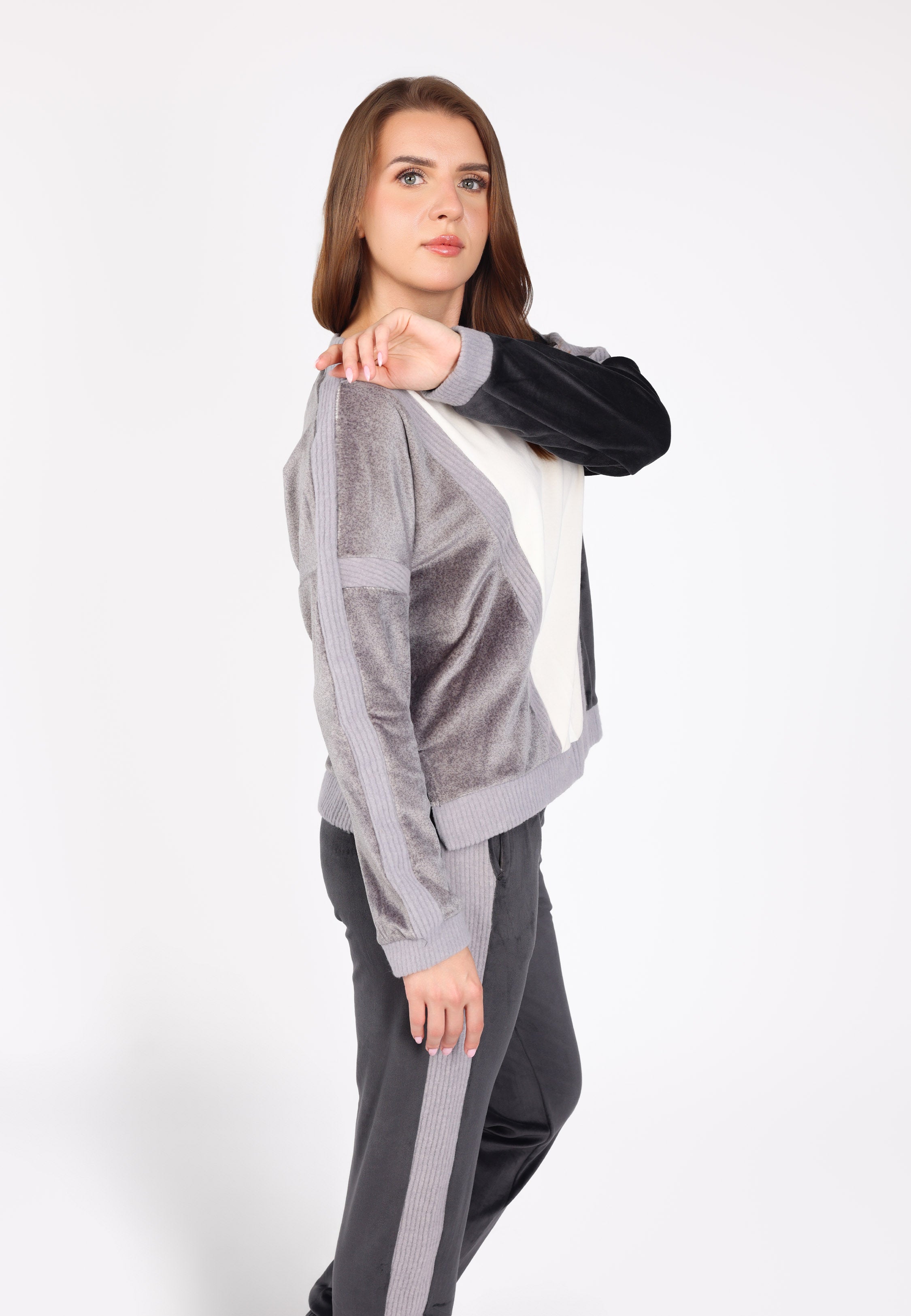 Pyjama bicolore en velours doux | Collection Velvet MLC