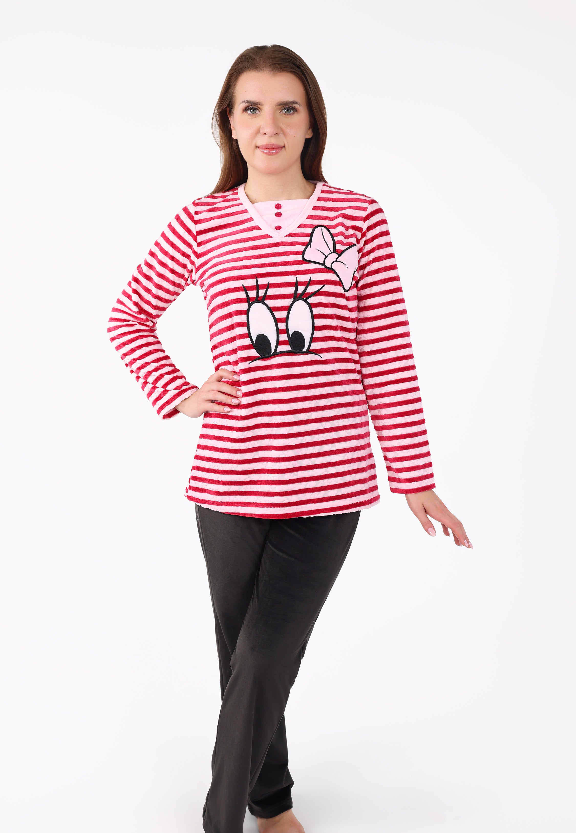 Ensemble Pyjama Rayé avec Motif