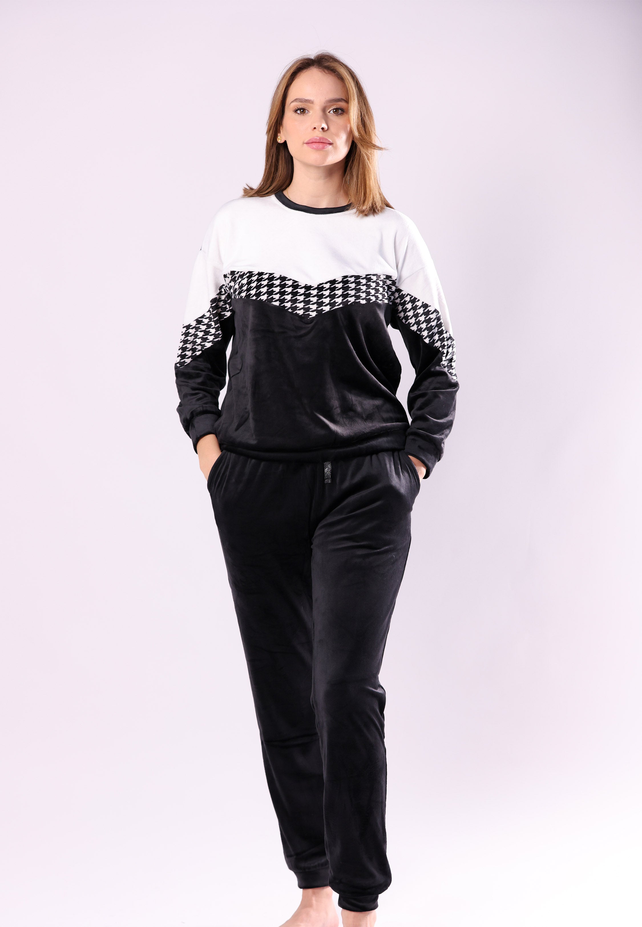 Pyjama contrasté noir & blanc | Collection PDP Black