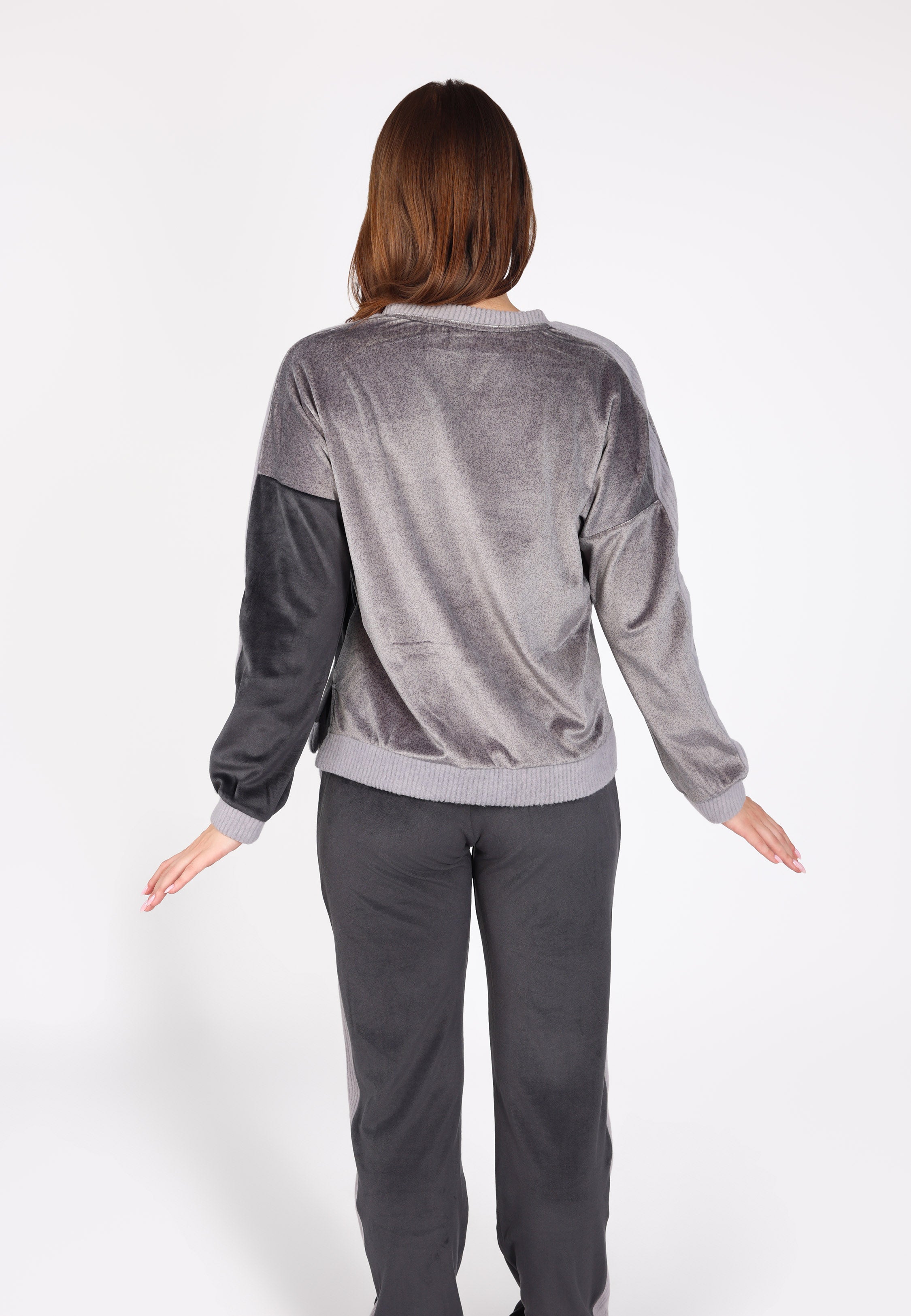 Pyjama bicolore en velours doux | Collection Velvet MLC