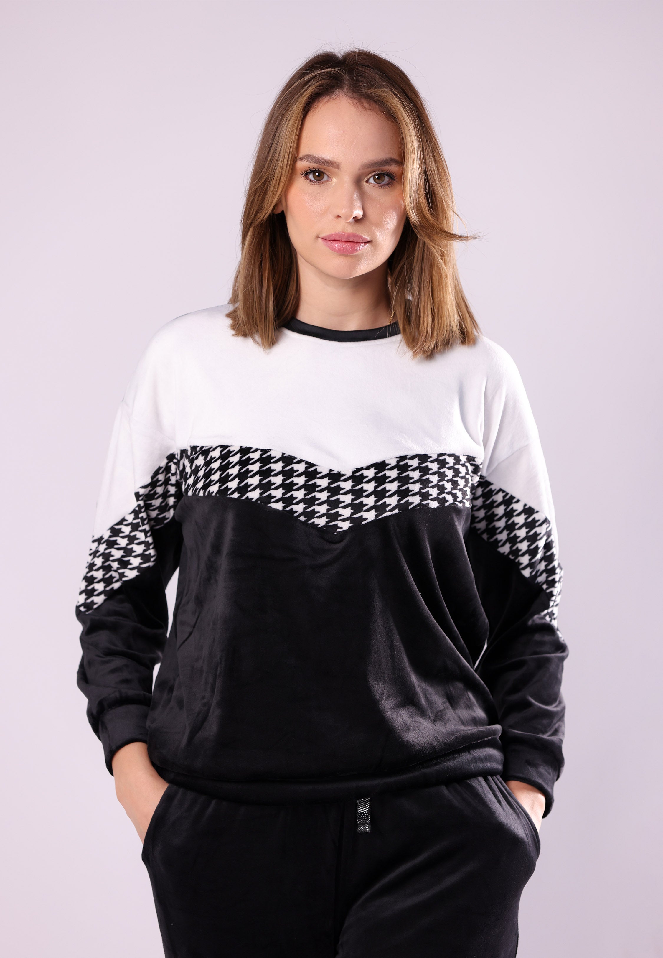 Pyjama contrasté noir & blanc | Collection PDP Black