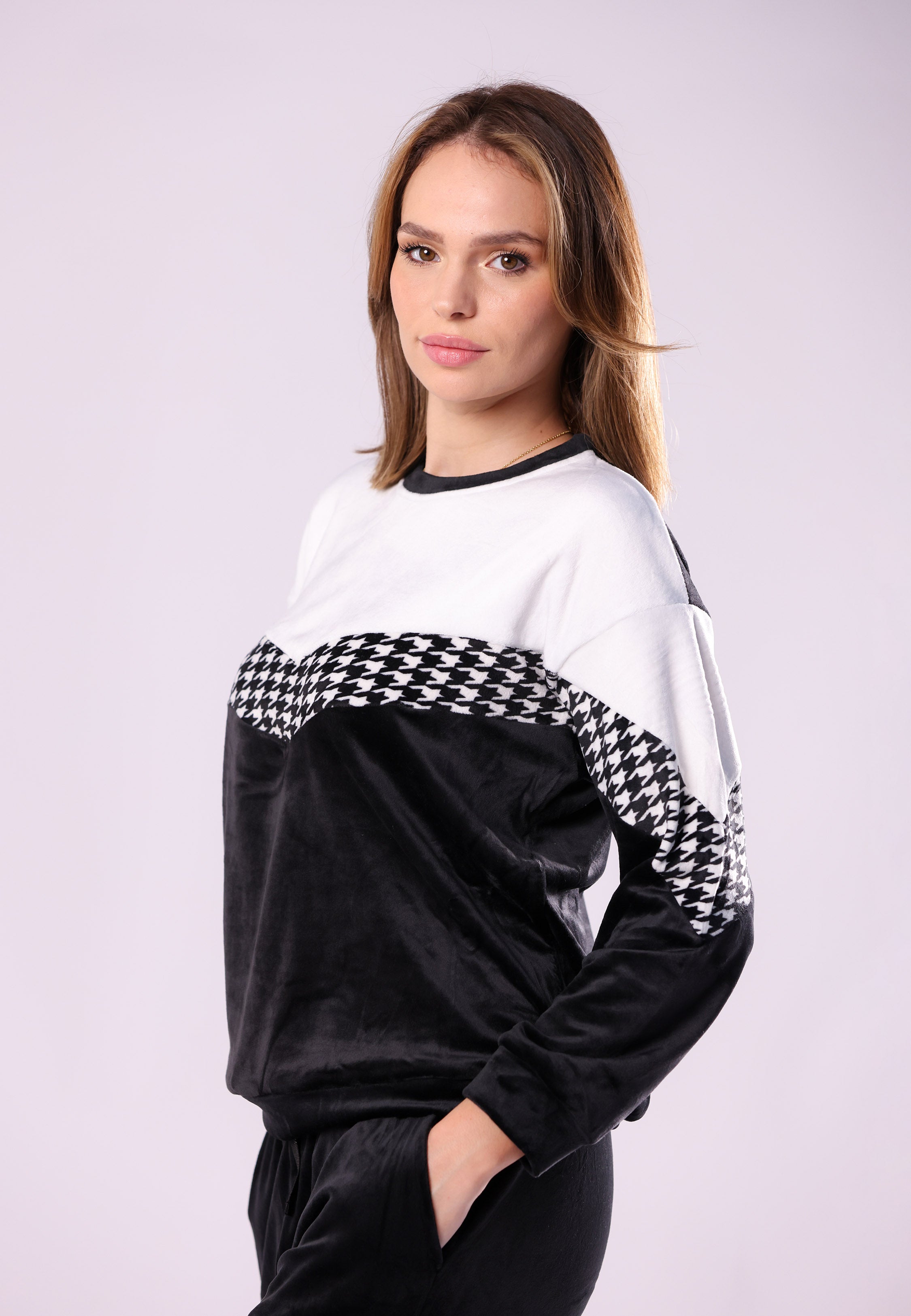 Pyjama contrasté noir & blanc | Collection PDP Black