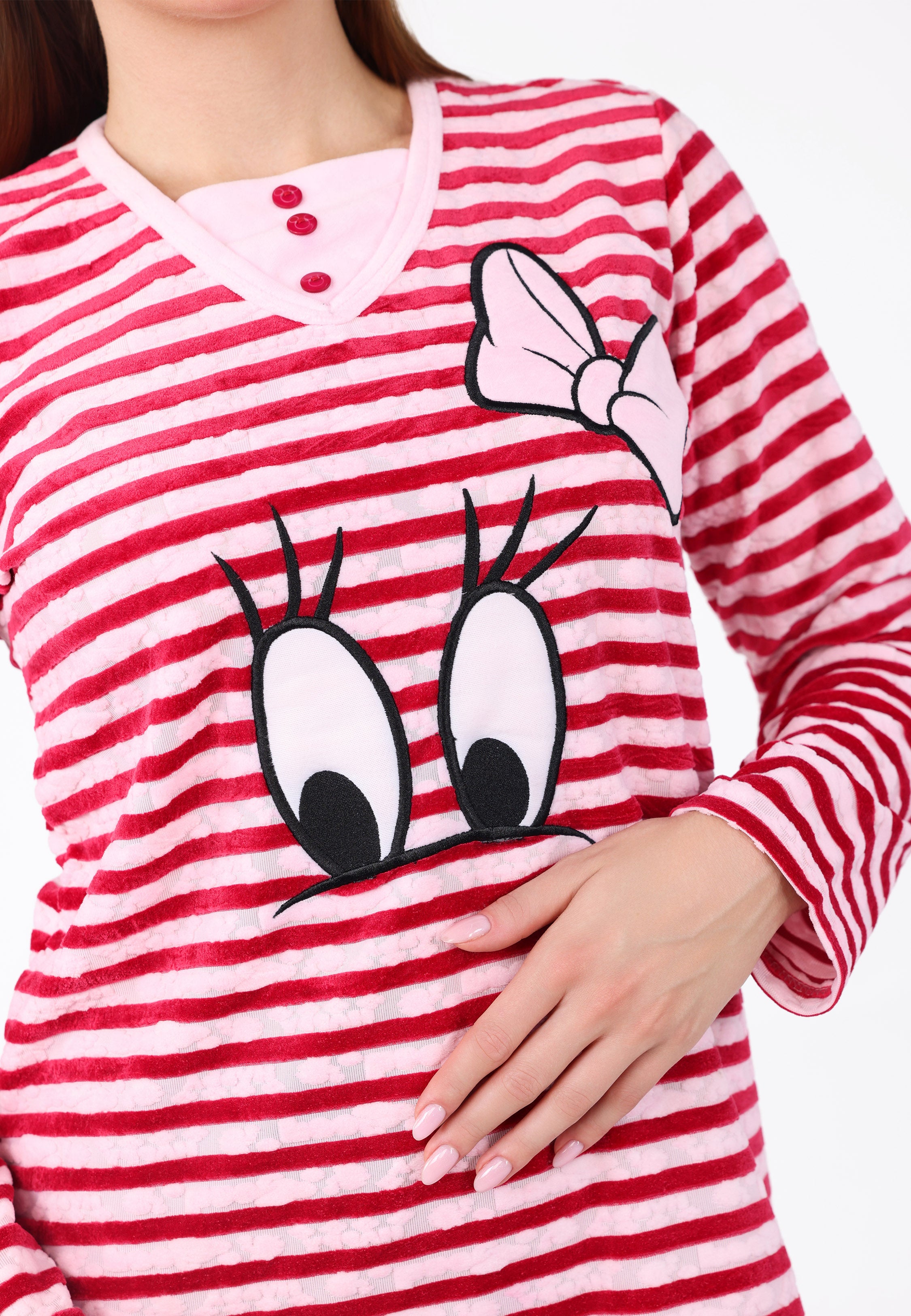 Ensemble Pyjama Rayé avec Motif