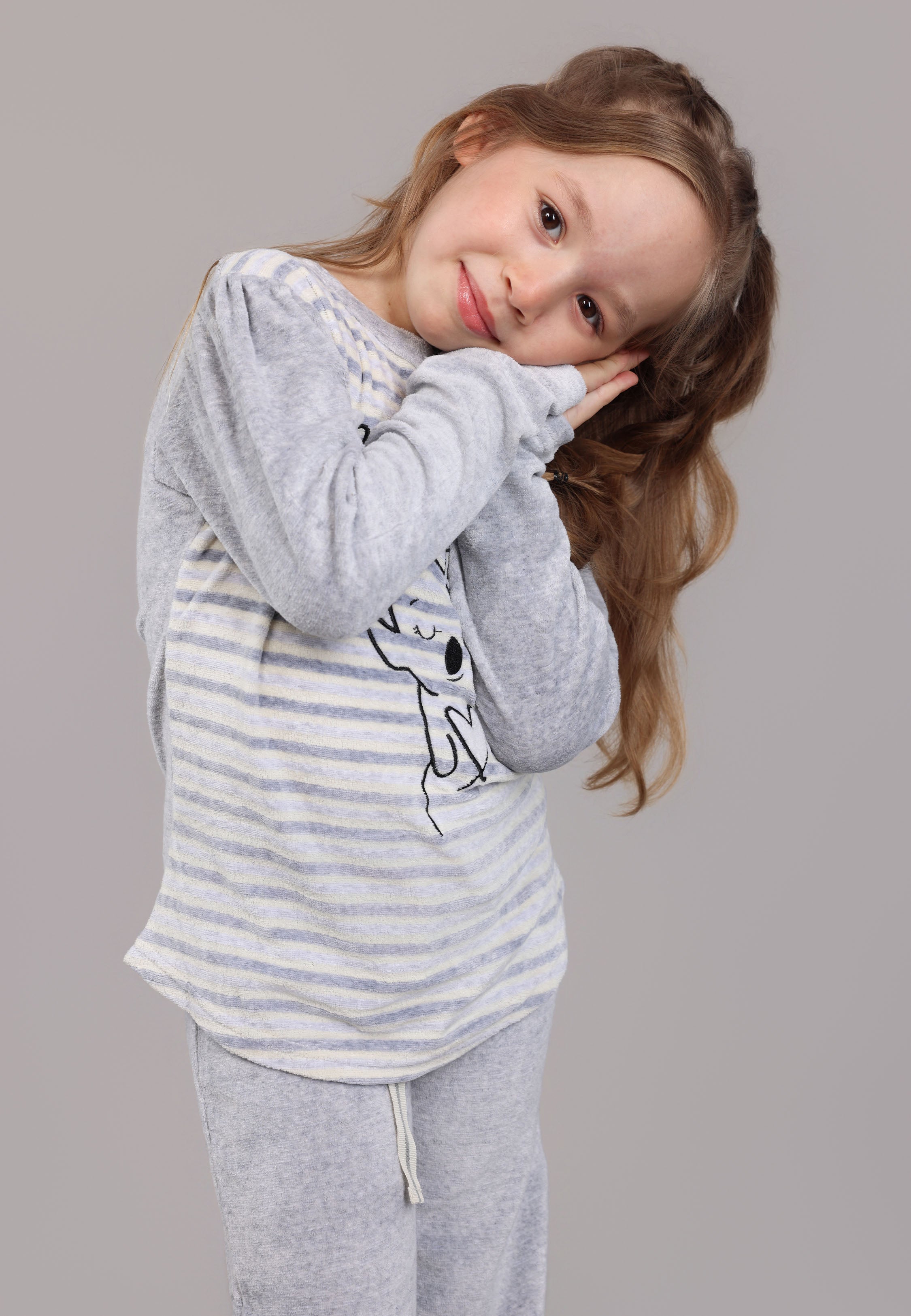 ENSEMBLE PYJAMA ENFANT BRODÉ | COLLECTION MATCHY MATCHY