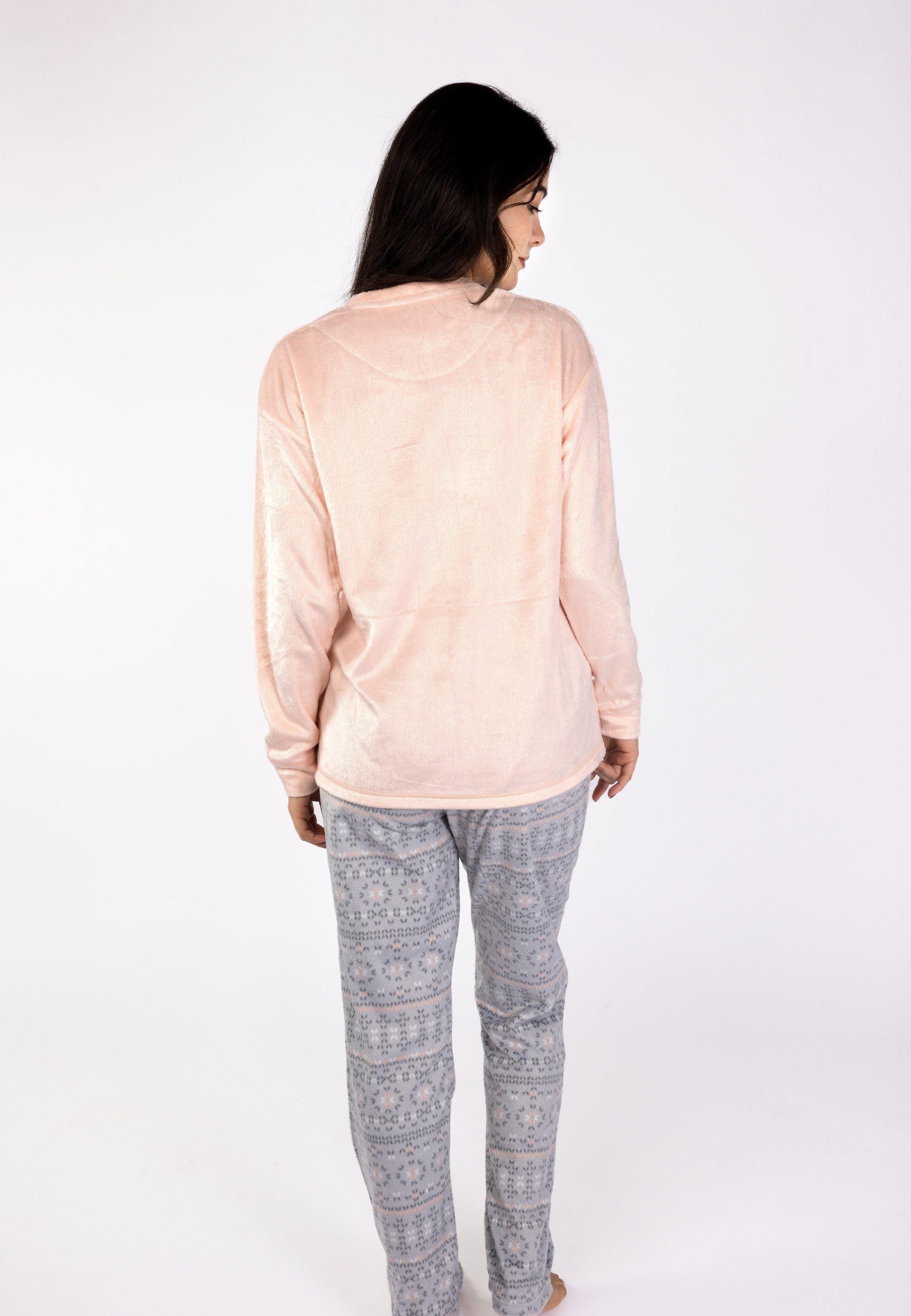 Ensemble Pyjama Saumon à Motif | Collection La Vie en Rose