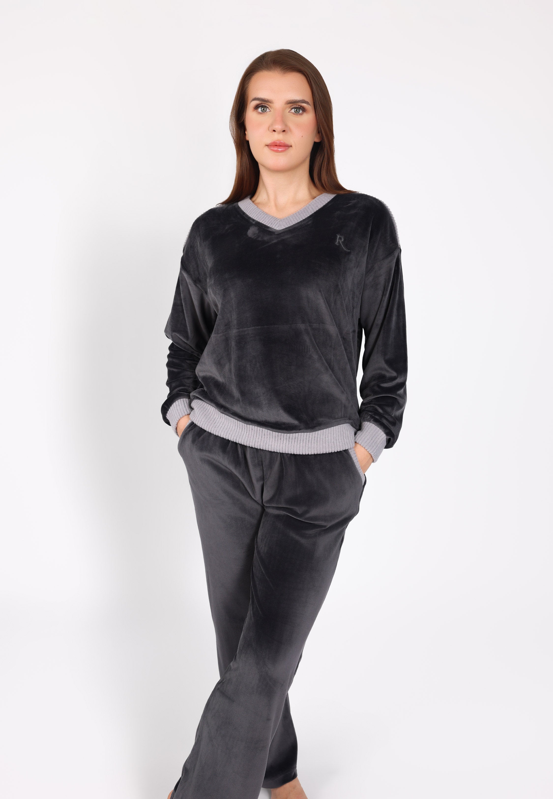 Ensemble pyjama col V | Collection Velvet MLC