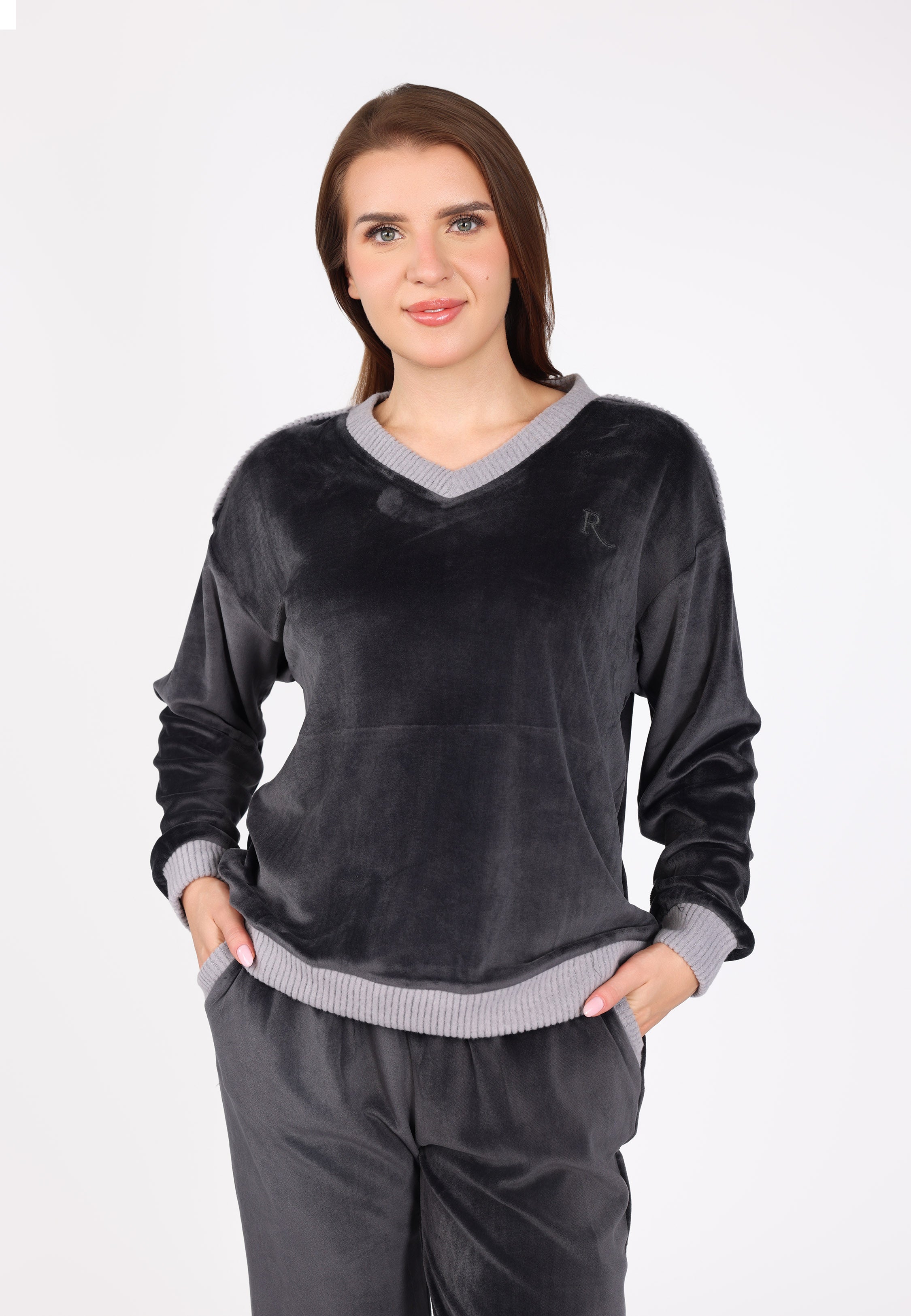 Ensemble pyjama col V | Collection Velvet MLC
