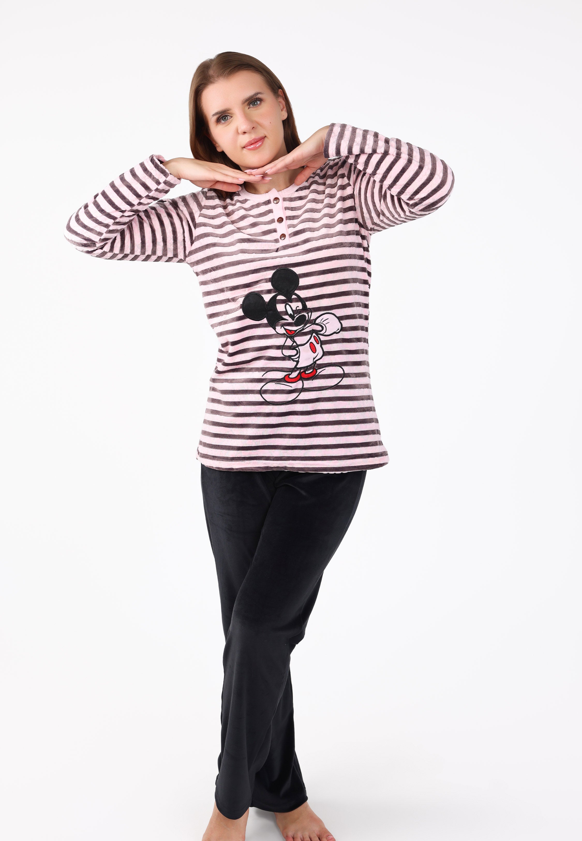 Ensemble Pyjama Rayé avec Motif