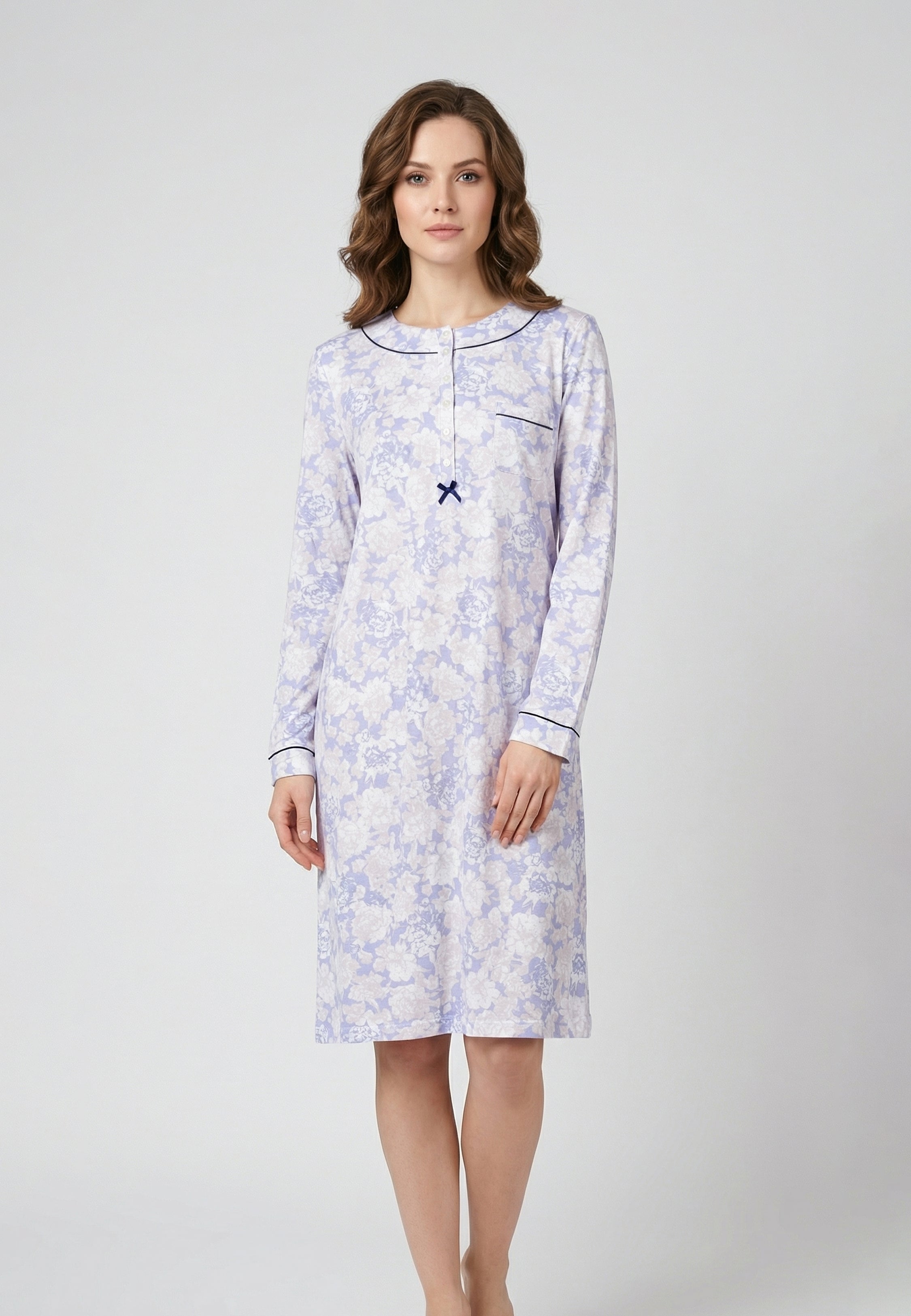 Pyjama Robe – Lilas Imprimé Floral