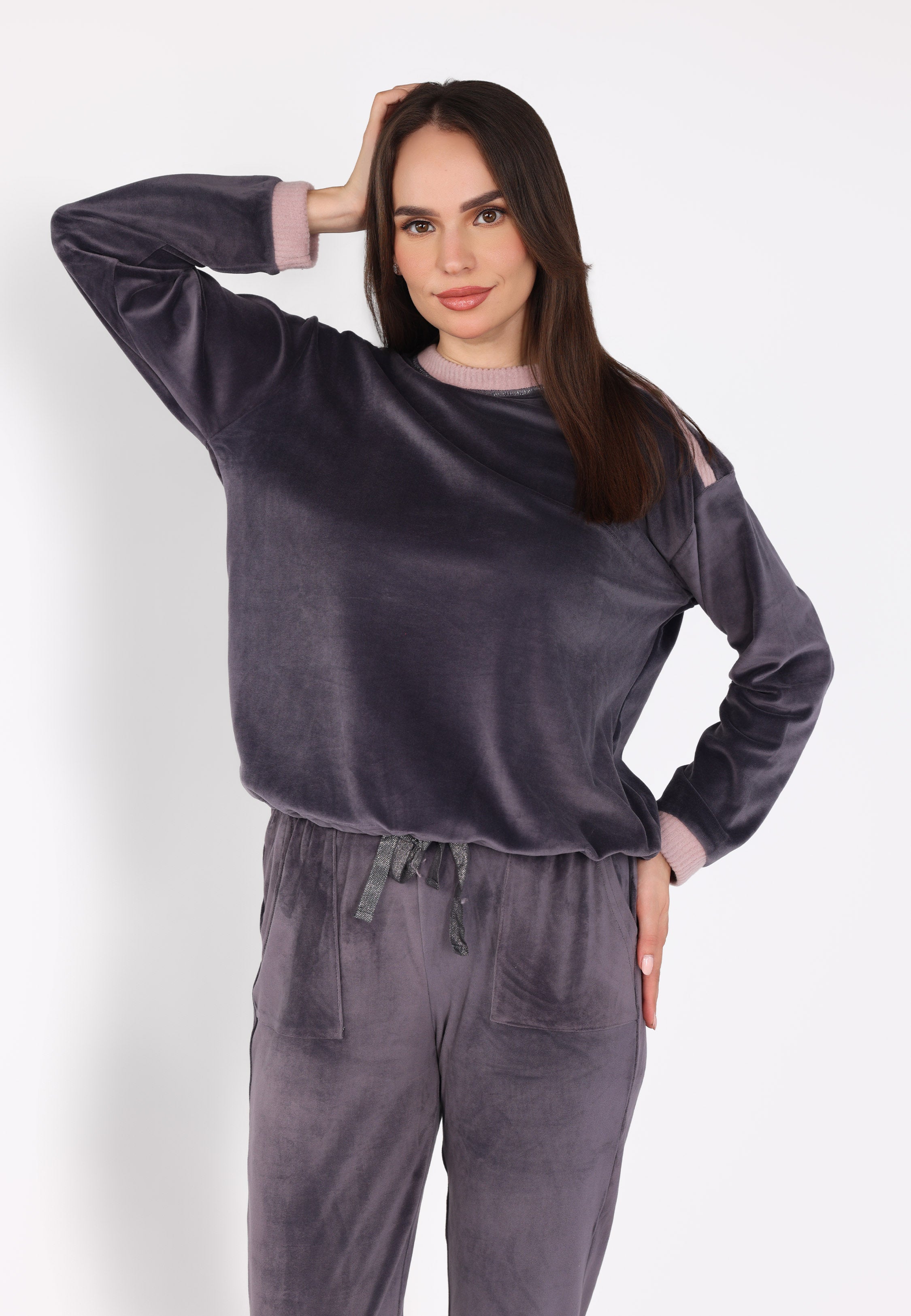 Ensemble pyjama à boutons épaule | Collection Velvet MLC