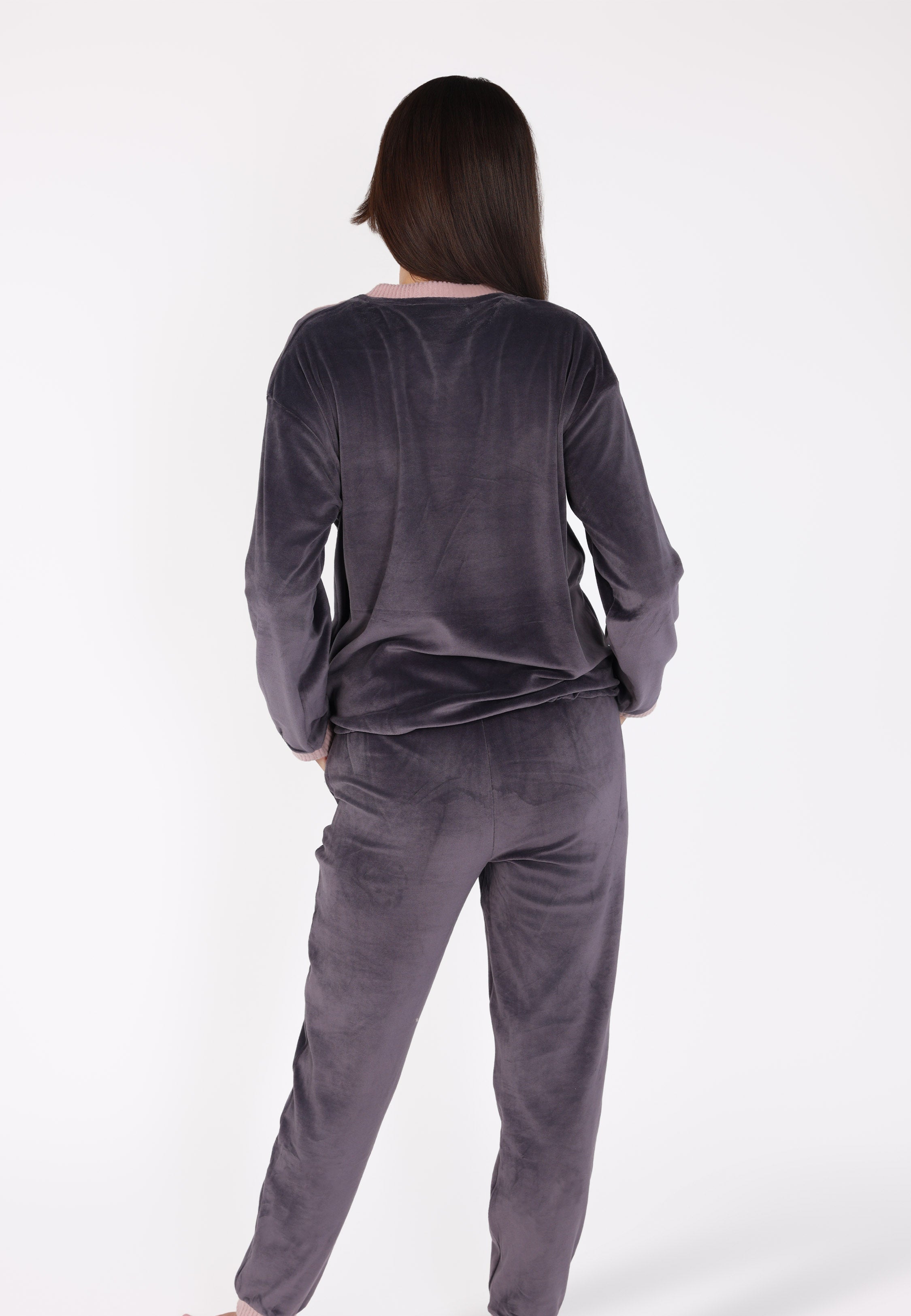 Ensemble pyjama à boutons épaule | Collection Velvet MLC