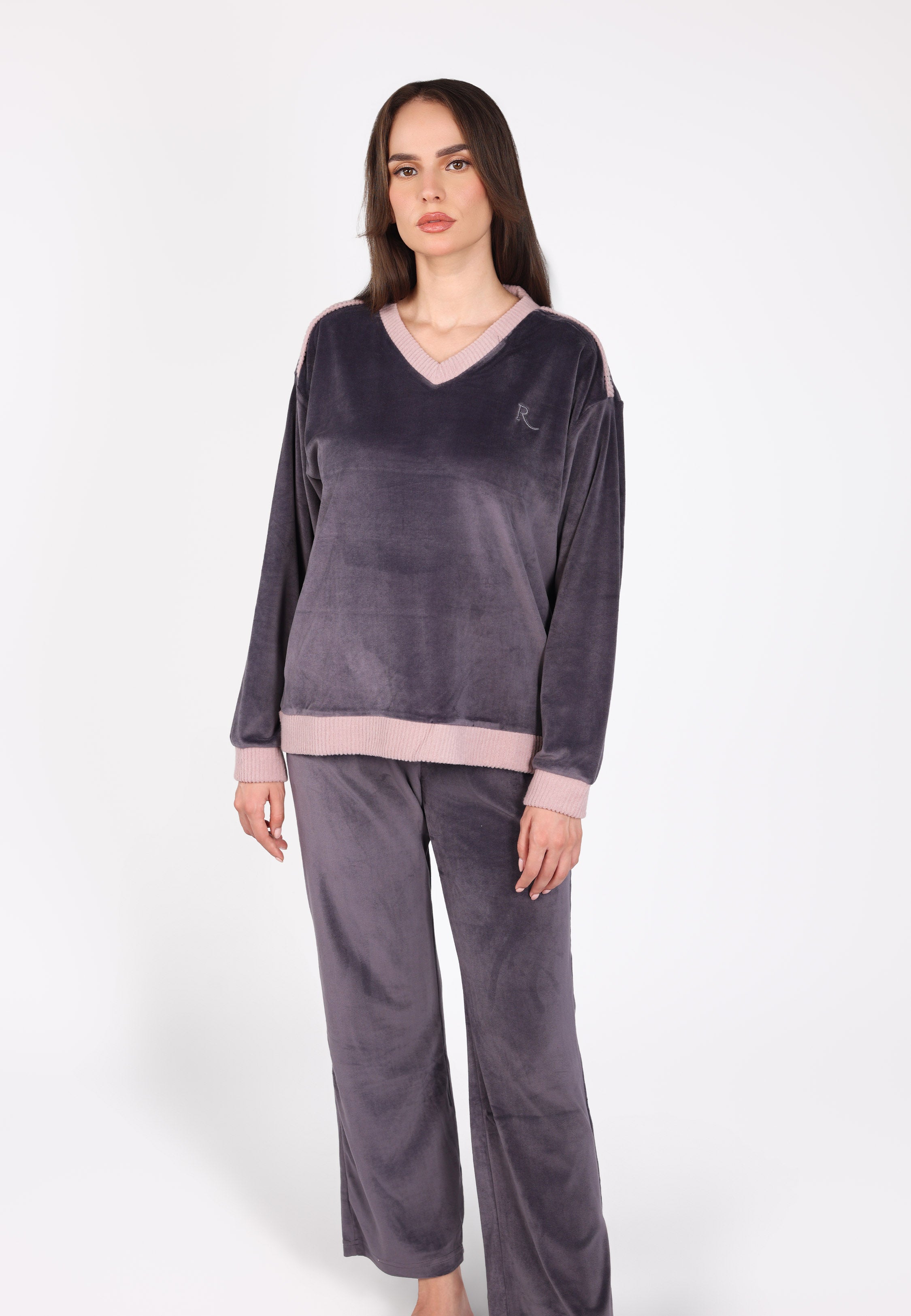 Ensemble pyjama col V | Collection Velvet MLC