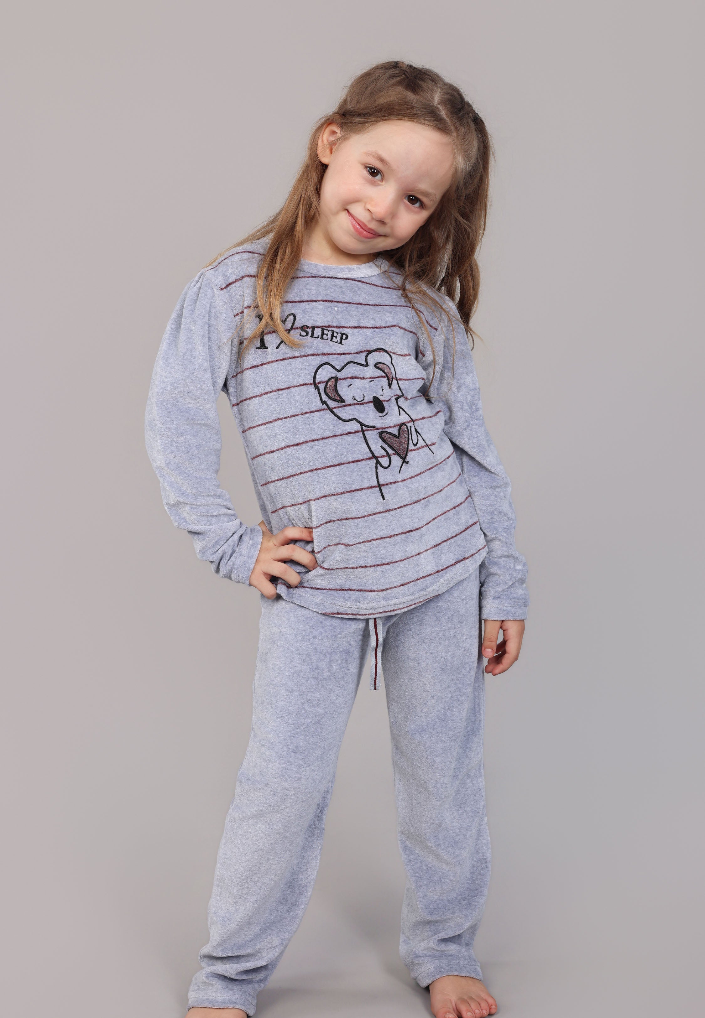ENSEMBLE PYJAMA ENFANT BRODÉ | COLLECTION MATCHY MATCHY