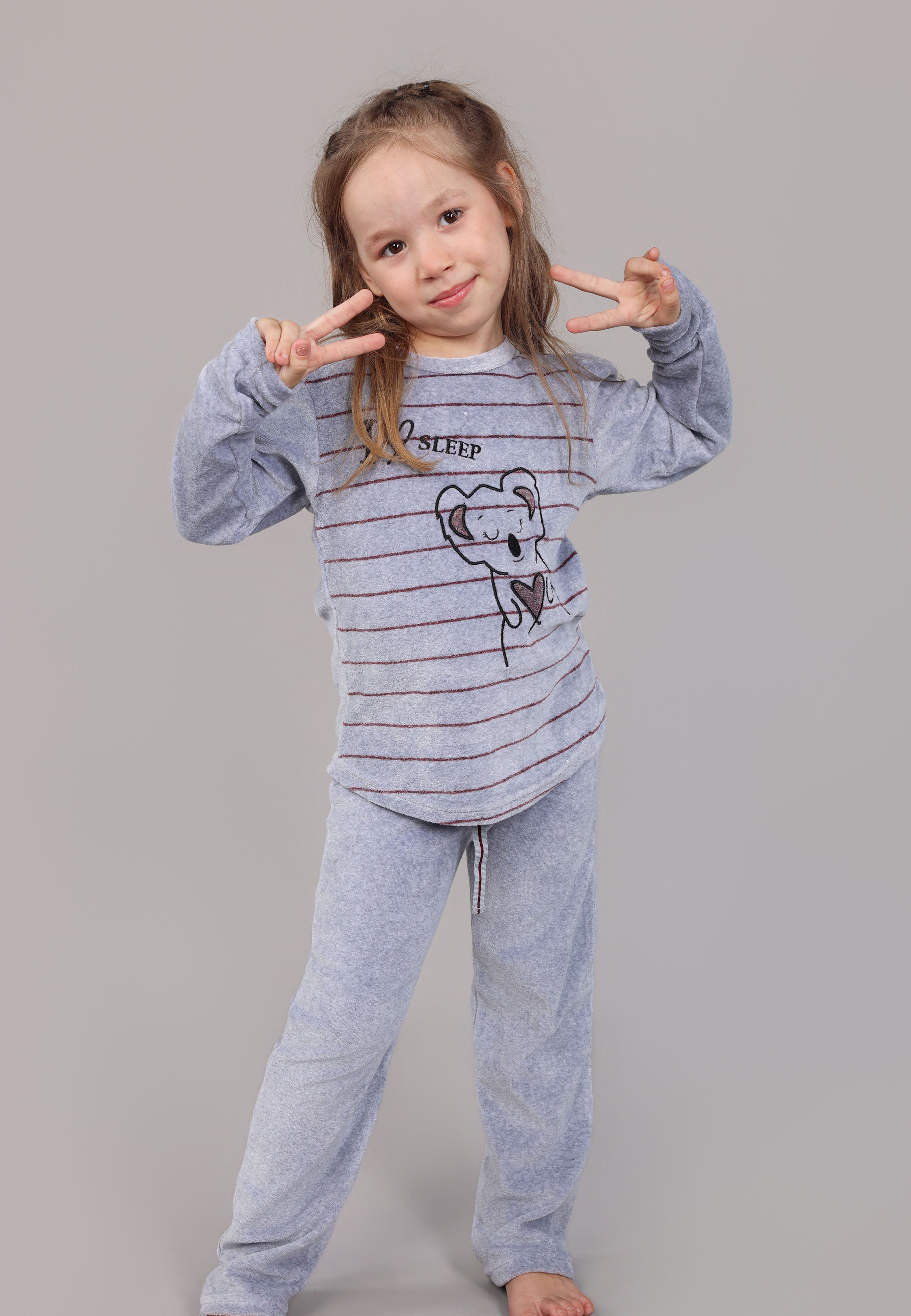ENSEMBLE PYJAMA ENFANT BRODÉ | COLLECTION MATCHY MATCHY