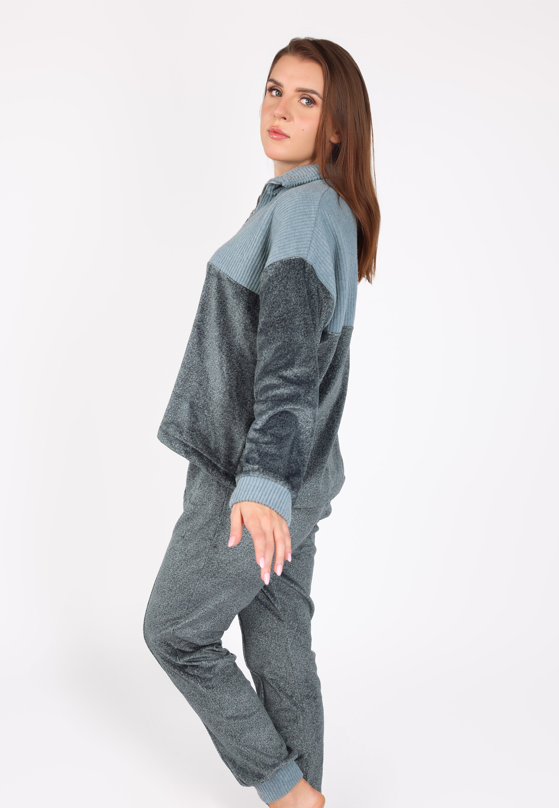 Pyjama à col montant zippé | Collection Velvet MLC