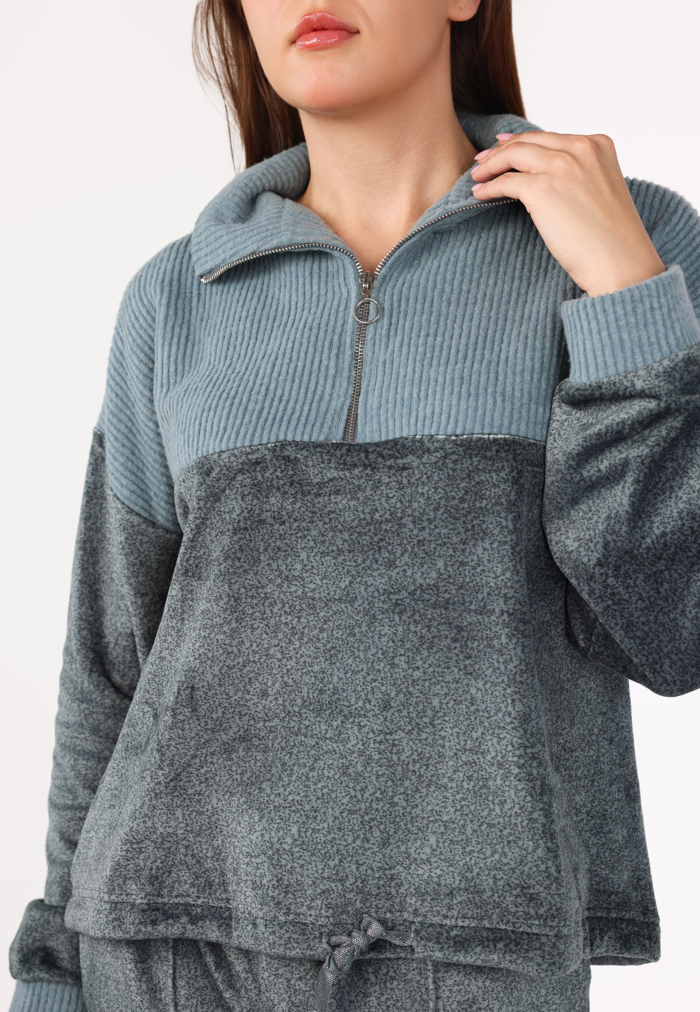 Pyjama à col montant zippé | Collection Velvet MLC