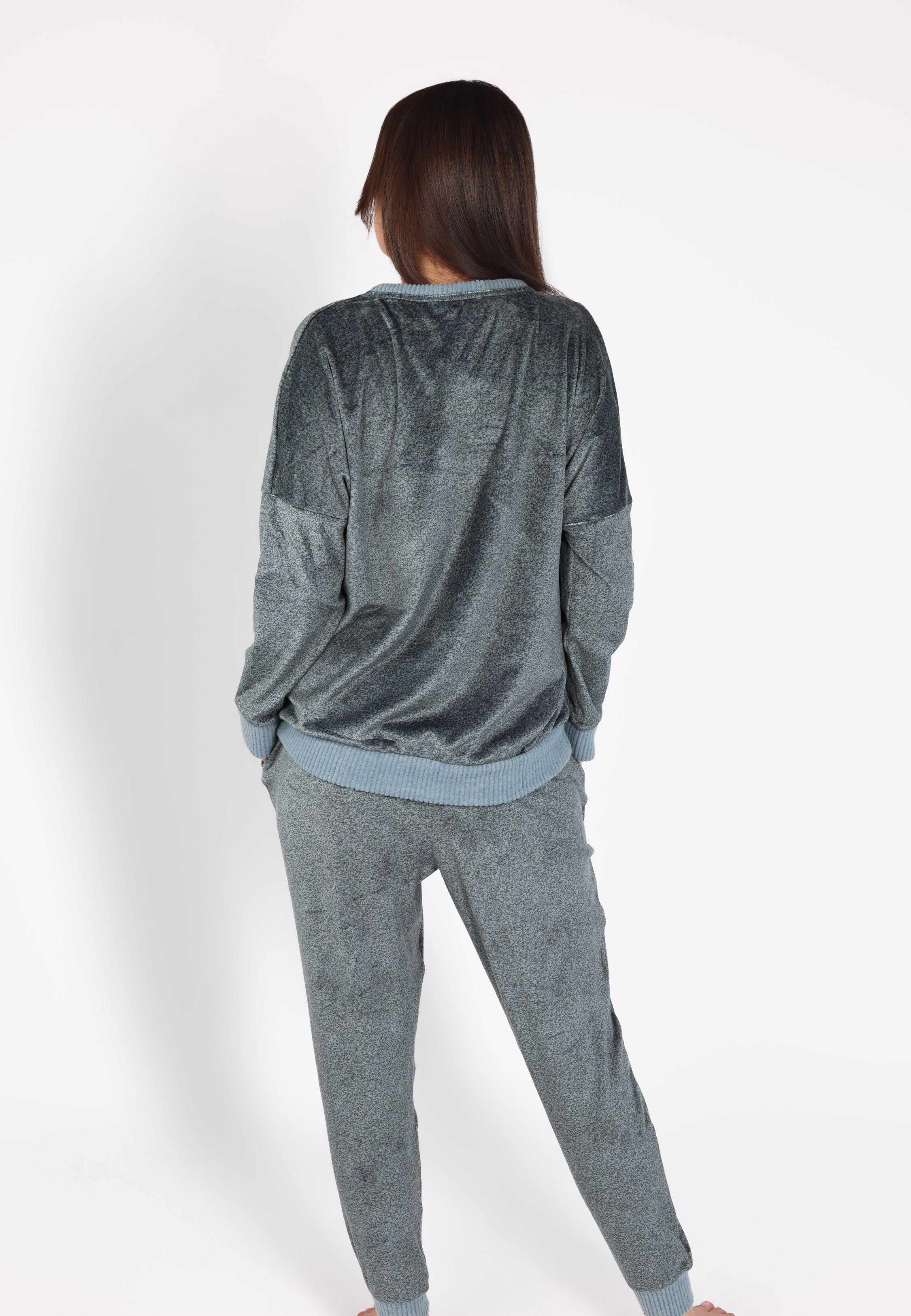 Ensemble pyjama col rond | Collection Velvet MLC