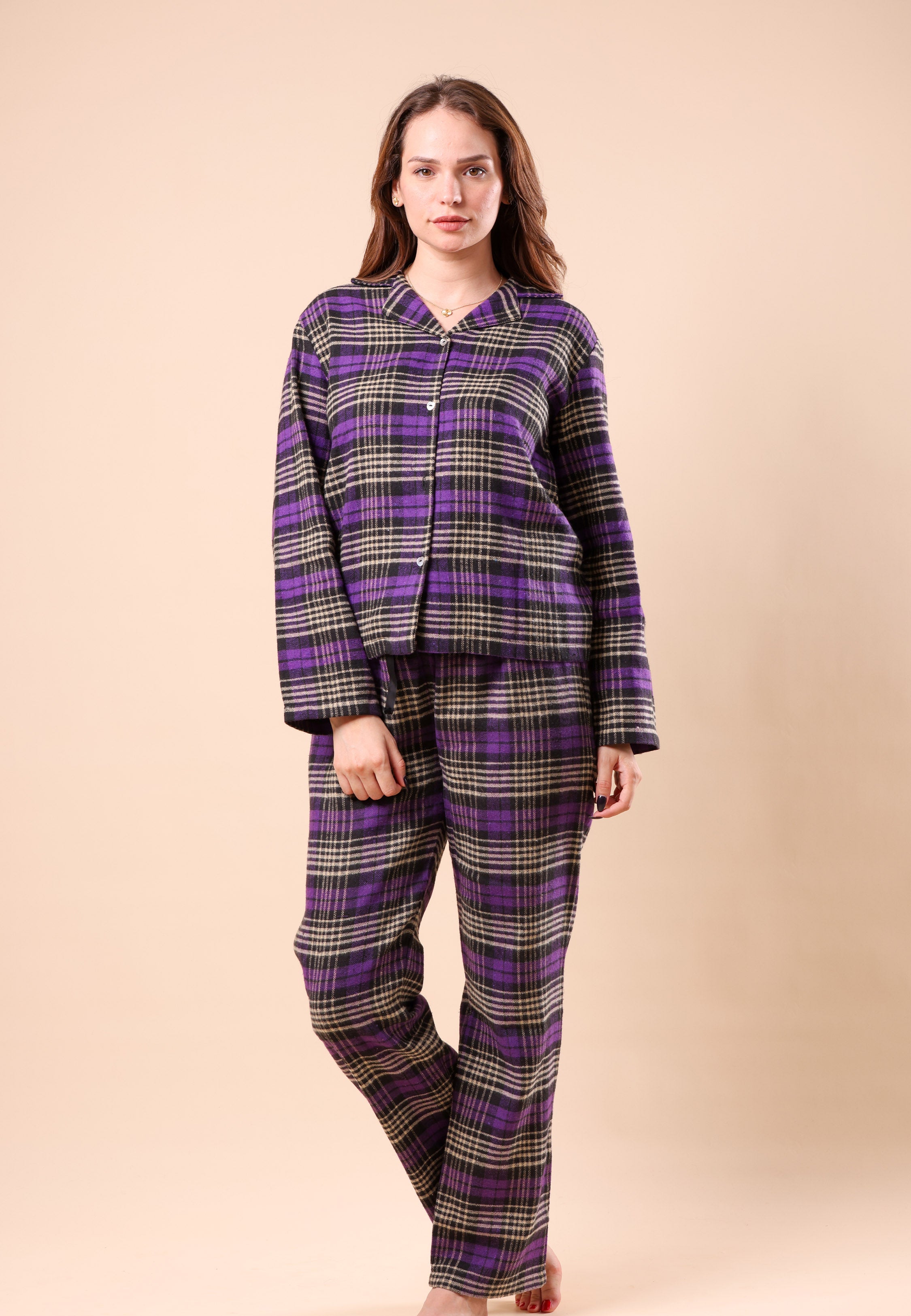 Ensemble à carreaux violet | Collection Tartan Wear