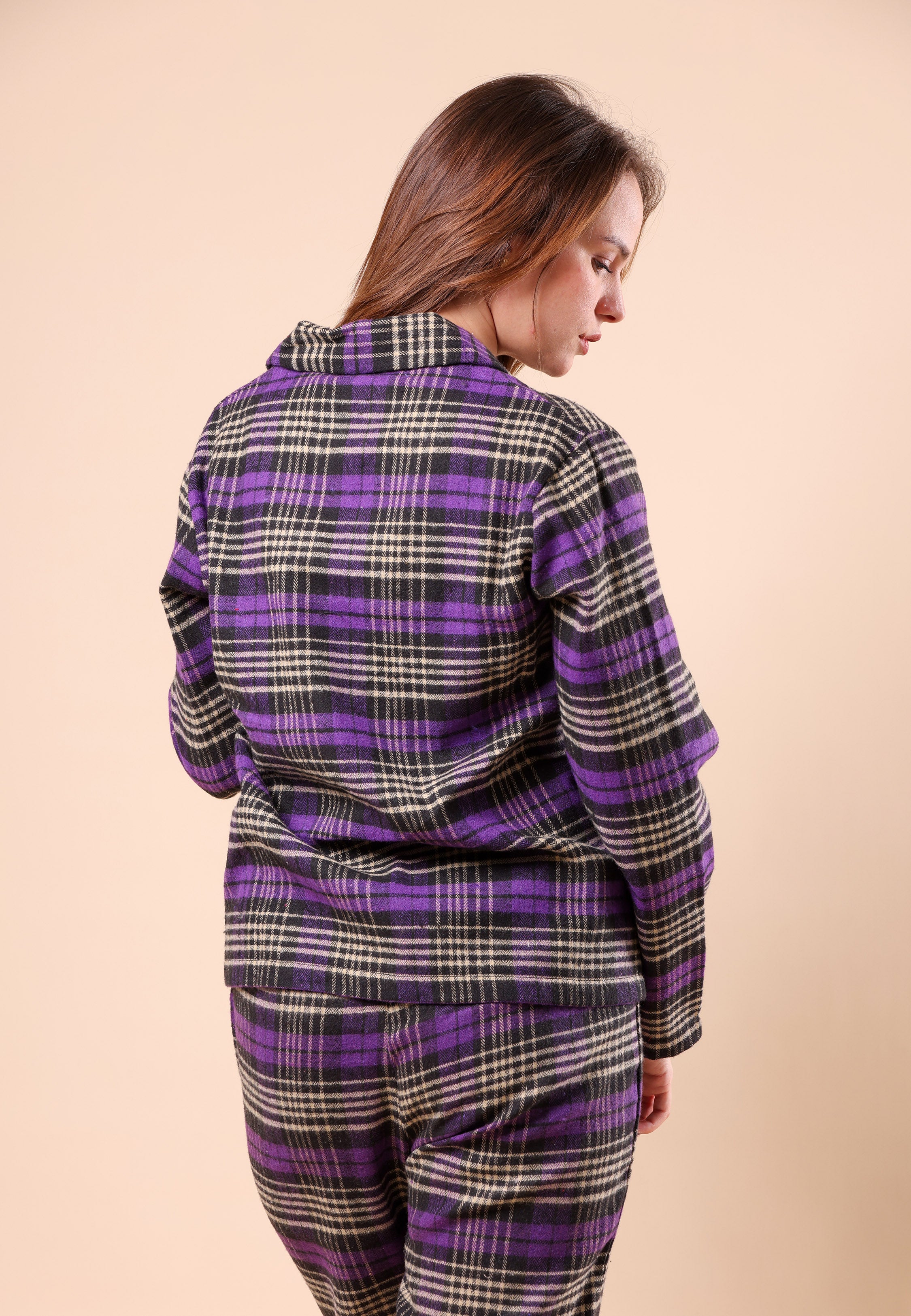 Ensemble à carreaux violet | Collection Tartan Wear
