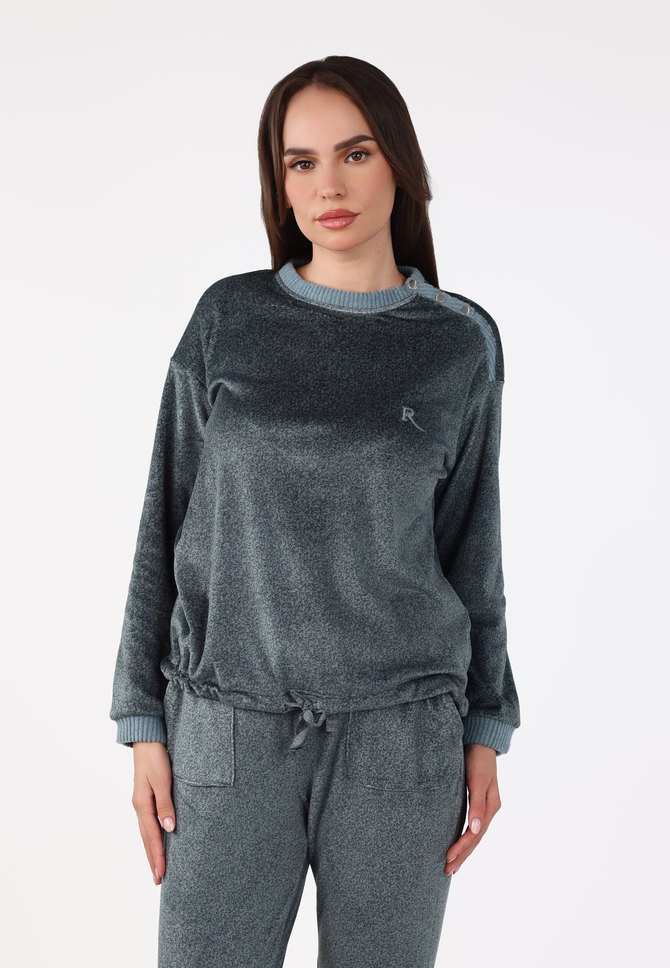 Ensemble pyjama à boutons épaule | Collection Velvet MLC