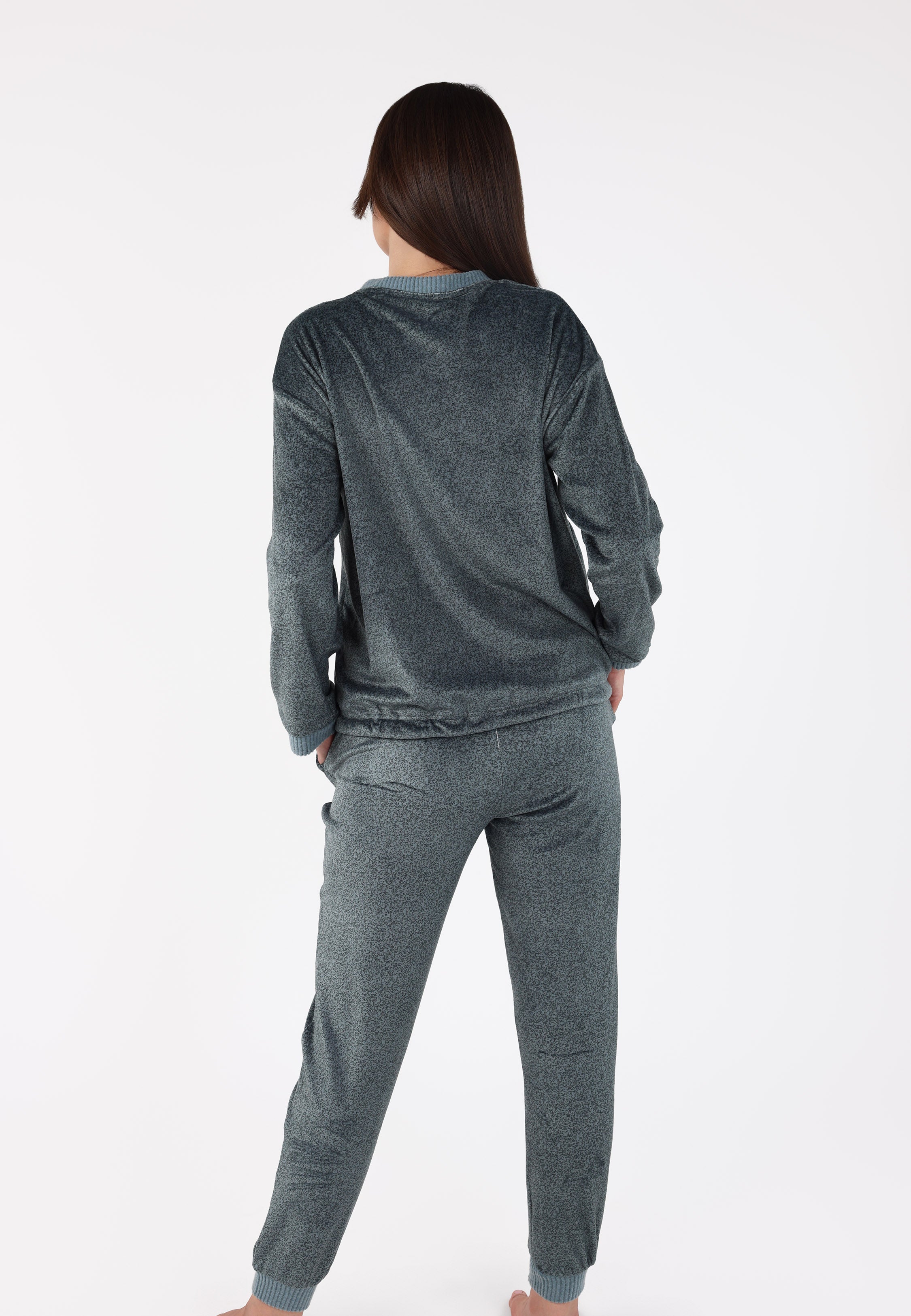 Ensemble pyjama à boutons épaule | Collection Velvet MLC