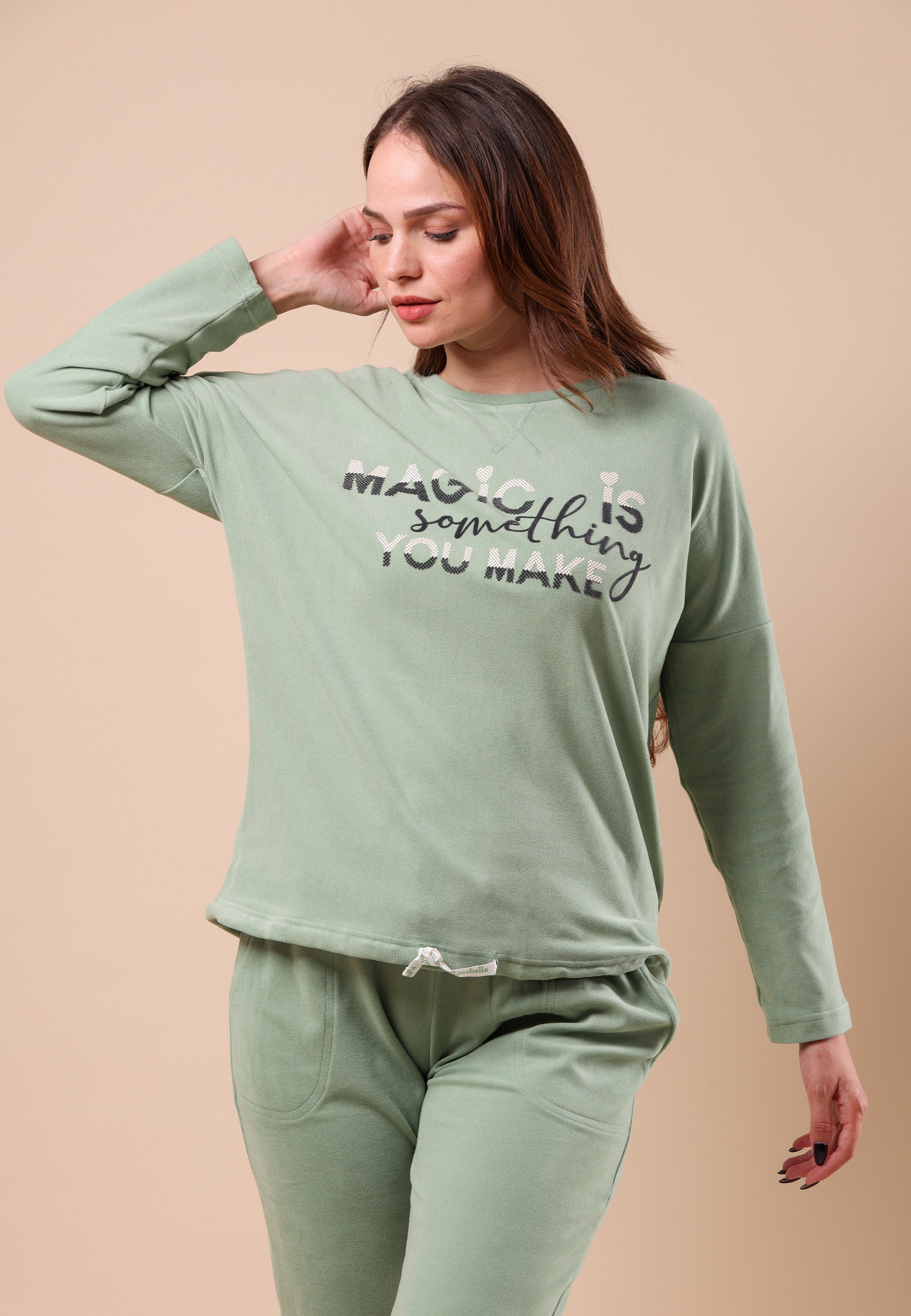 Pyjama détente vert clair | Collection Off Days