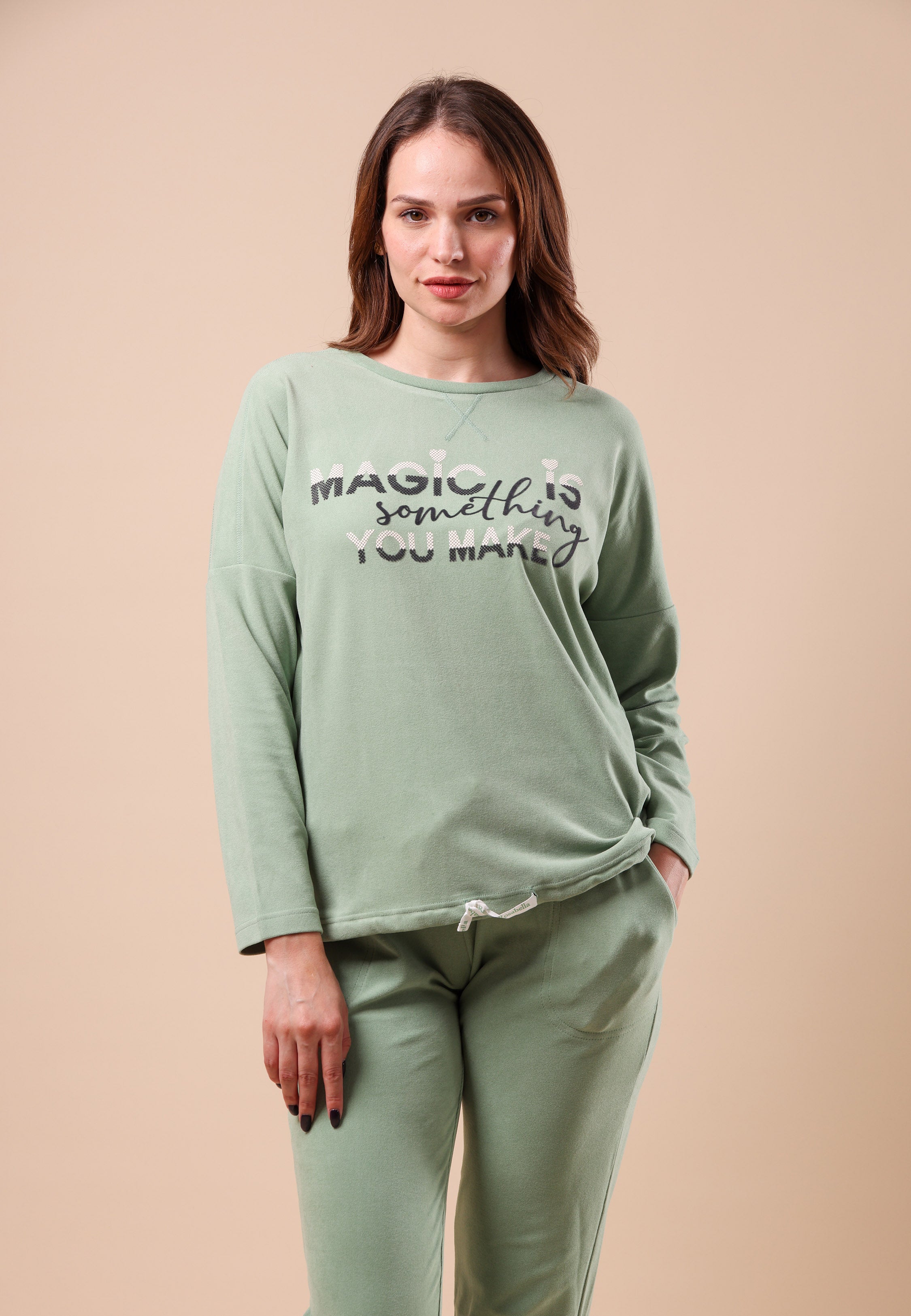 Pyjama détente vert clair | Collection Off Days