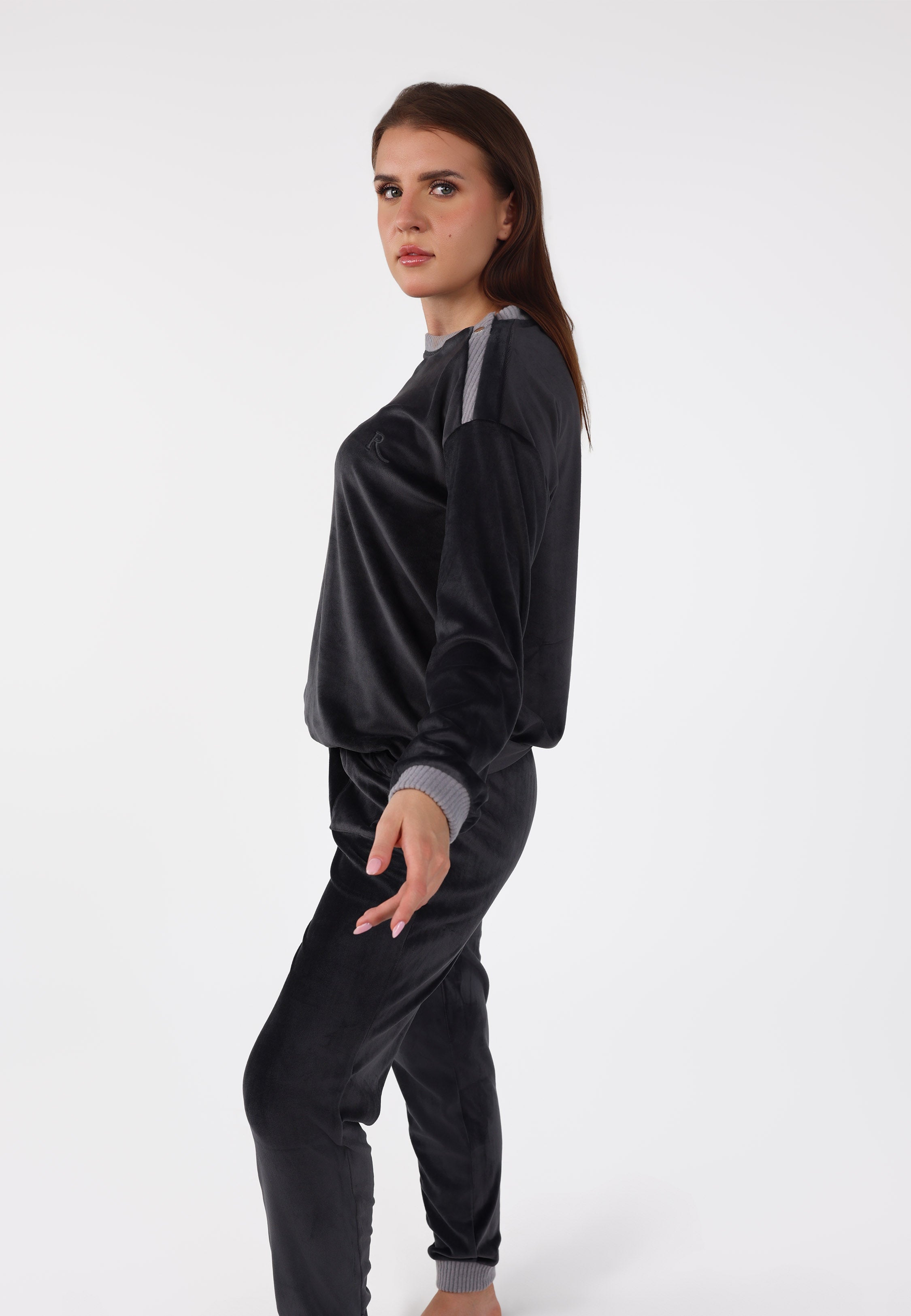 Ensemble pyjama à boutons épaule | Collection Velvet MLC