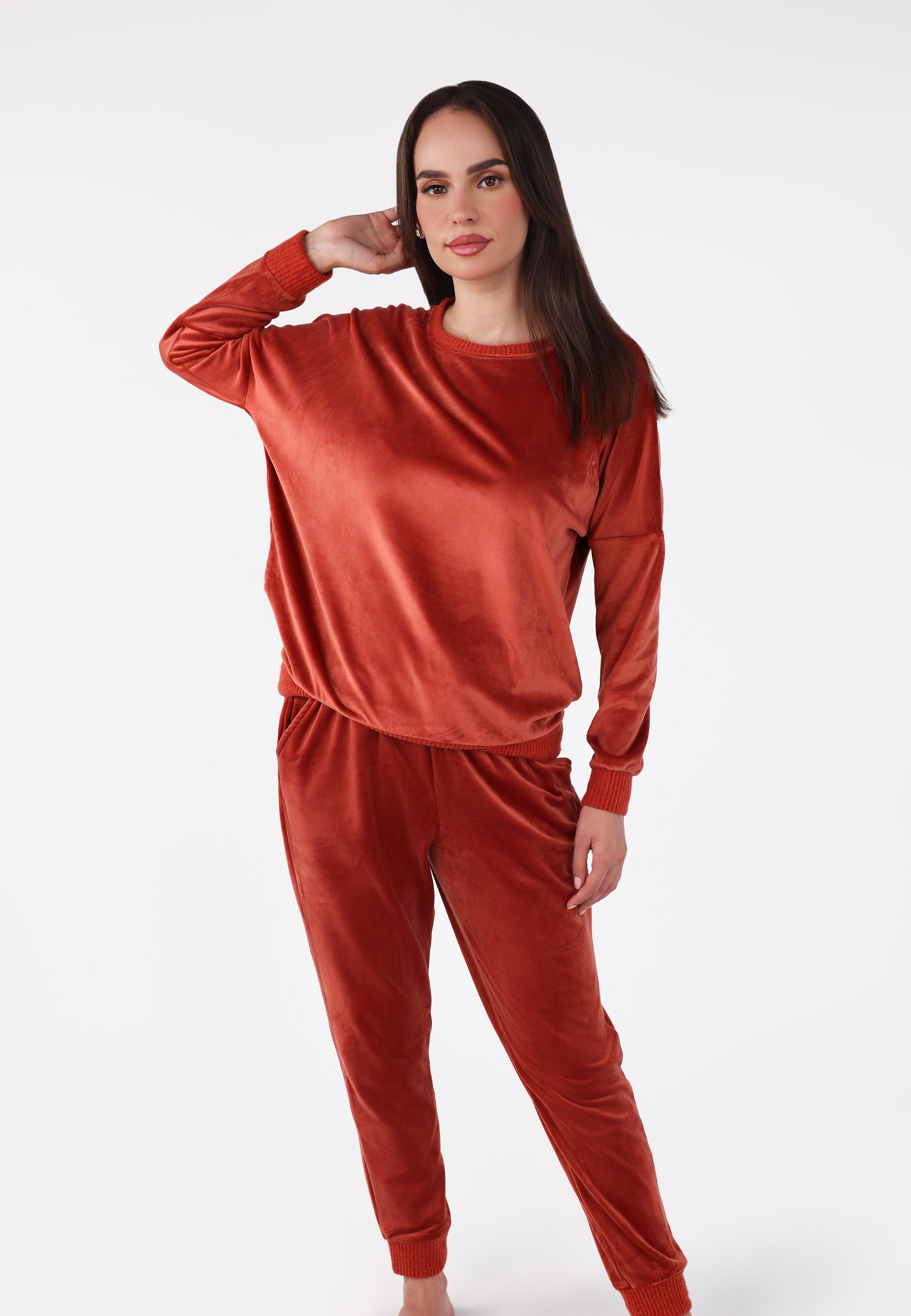 Ensemble pyjama col rond | Collection Velvet MLC