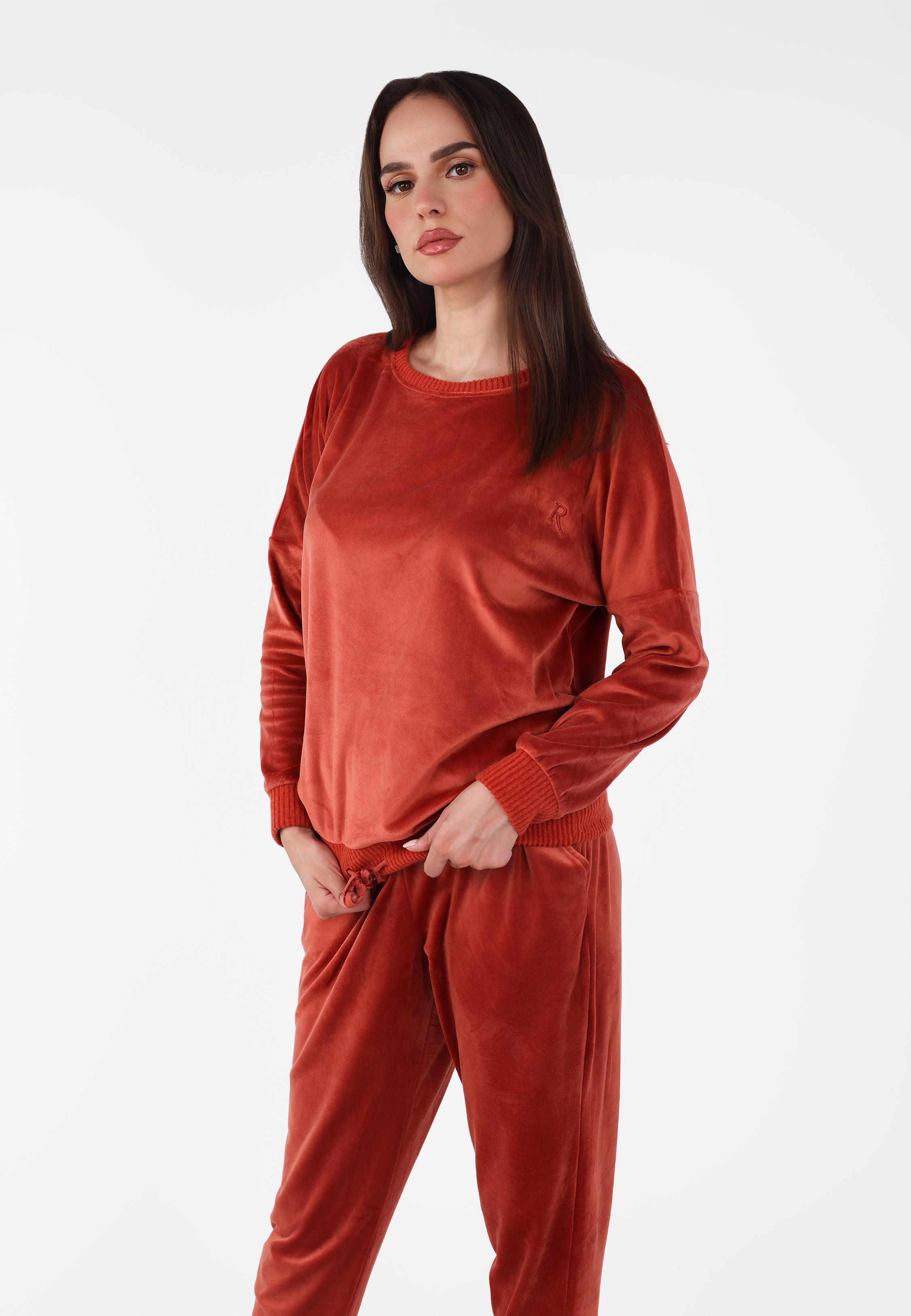 Ensemble pyjama col rond | Collection Velvet MLC