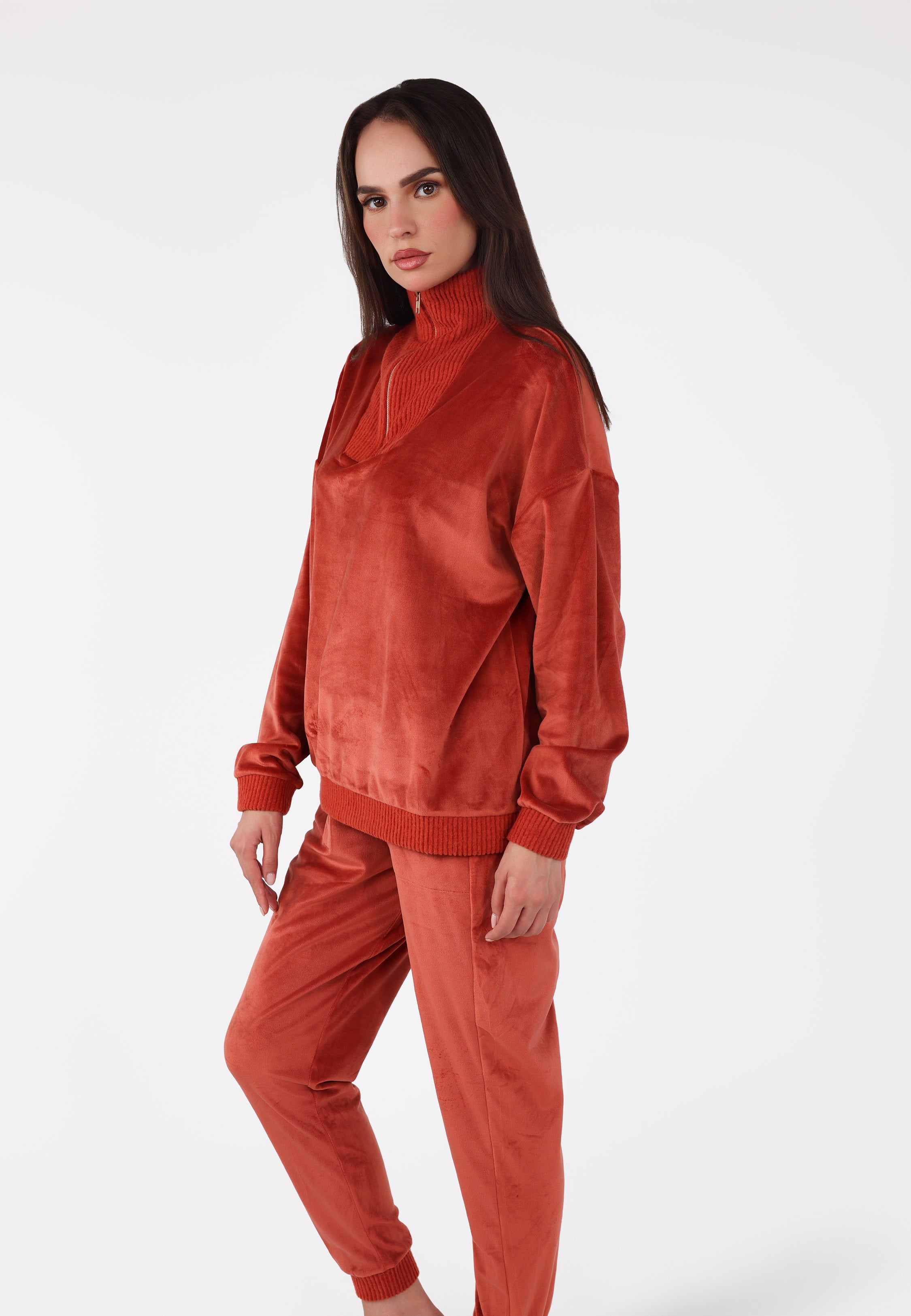 Pyjama col montant zippé | Collection Velvet MLC