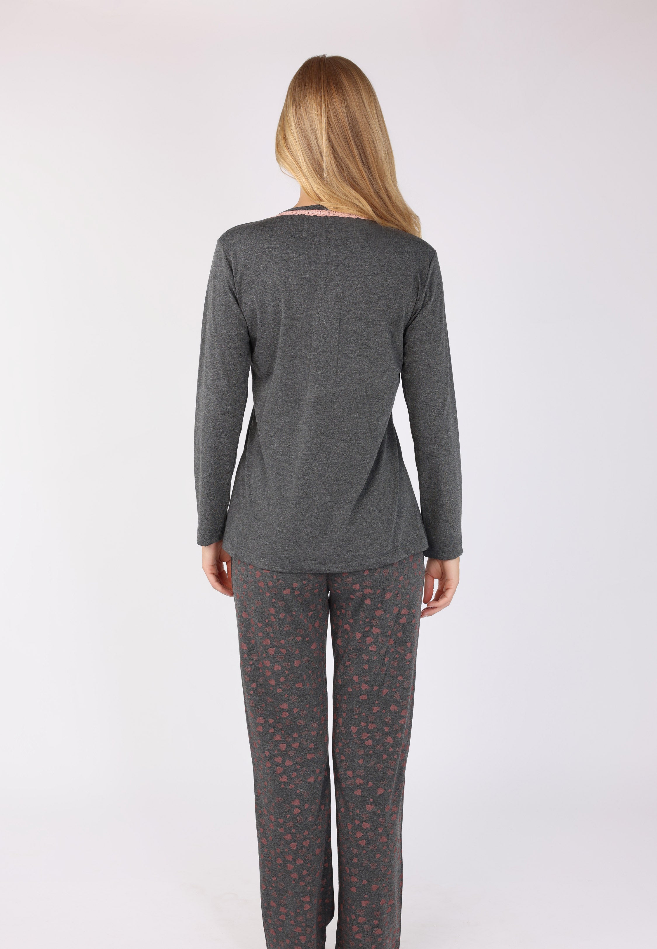 Ensemble Pyjama Boutonné | Collection LV SAUMON
