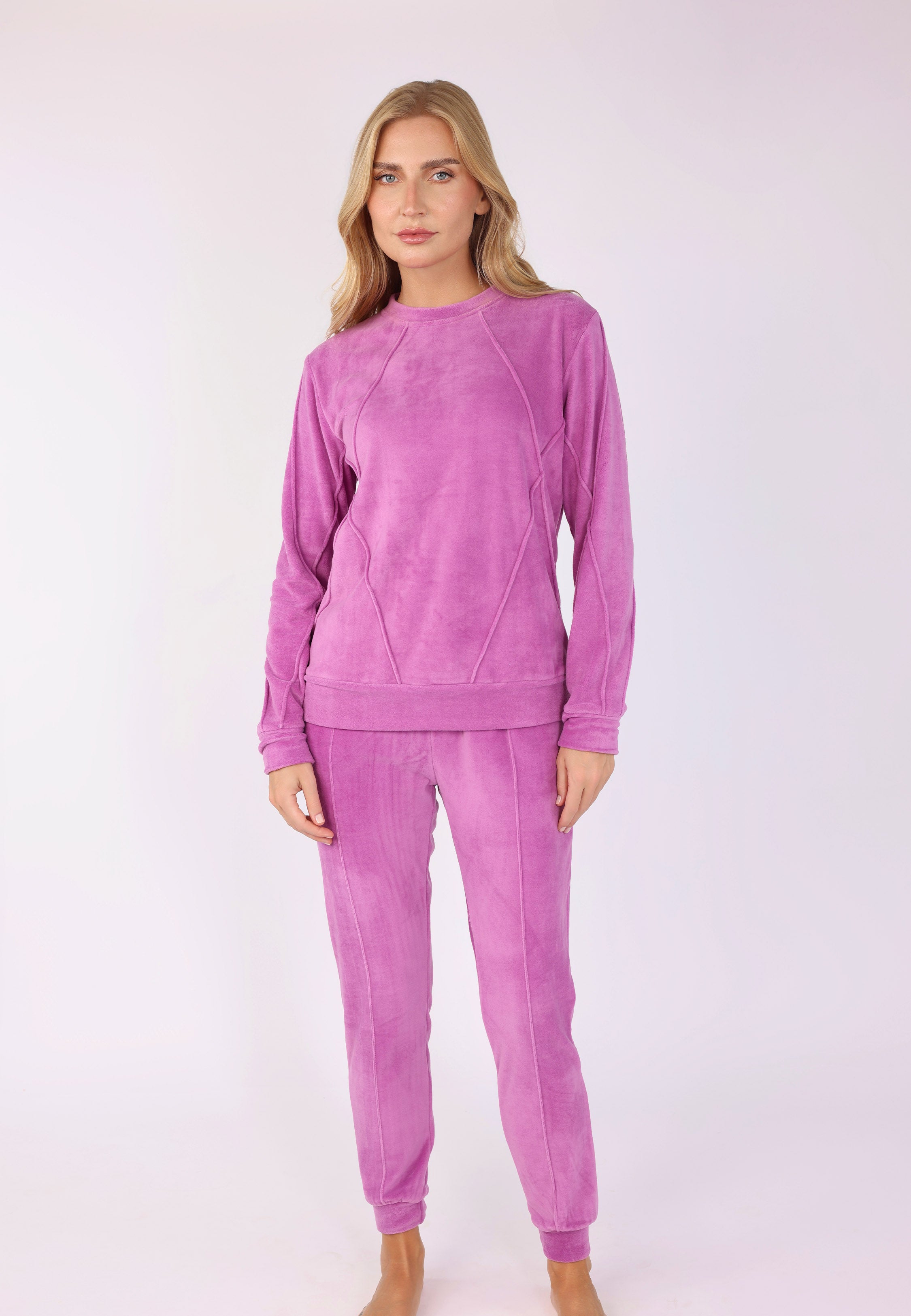 Ensemble Pyjama Velours Violet | Collection Shades of Purple