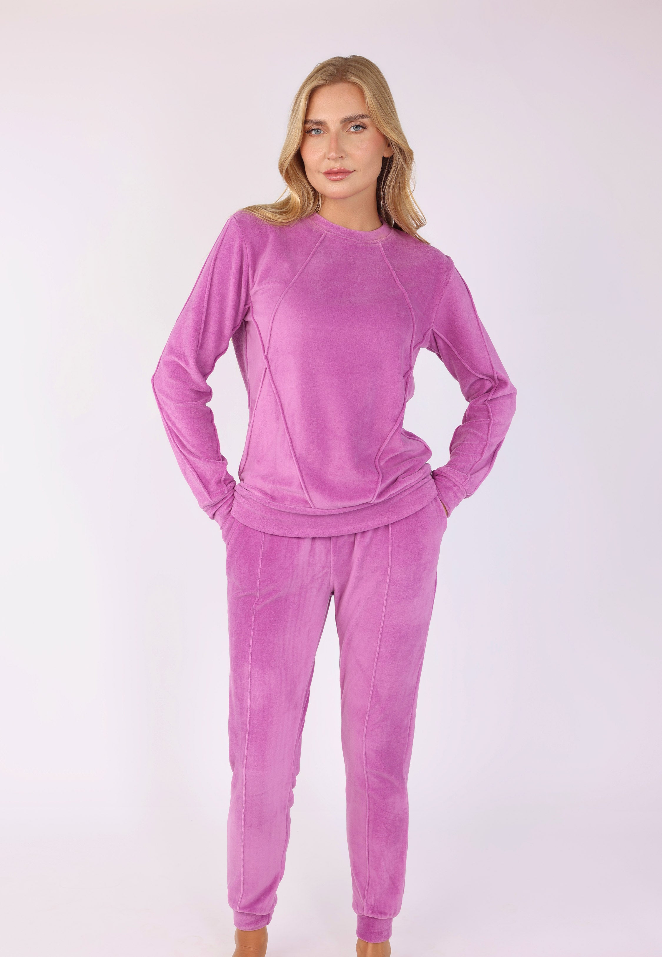 Ensemble Pyjama Velours Violet | Collection Shades of Purple