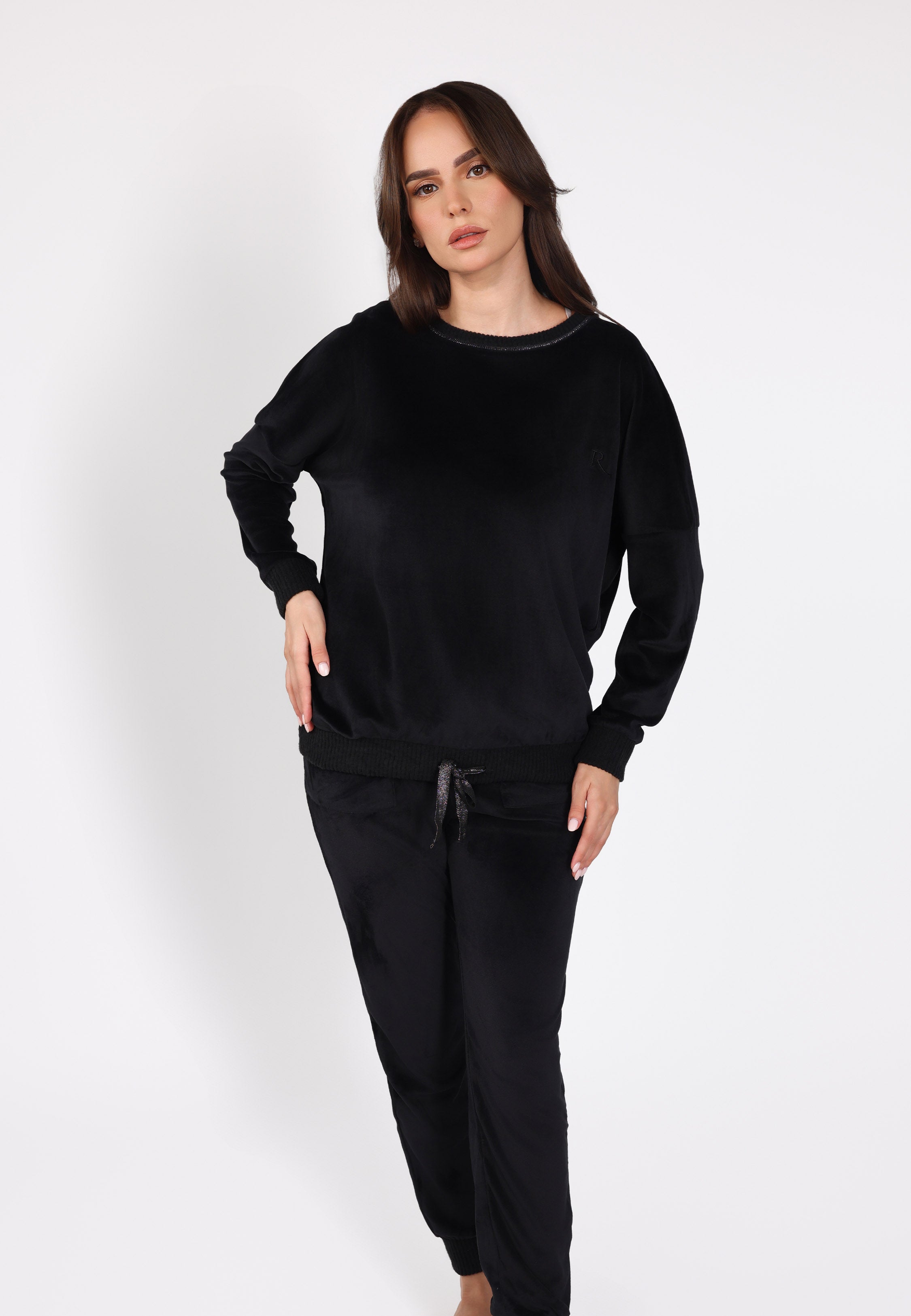 Ensemble pyjama col rond | Collection Velvet MLC