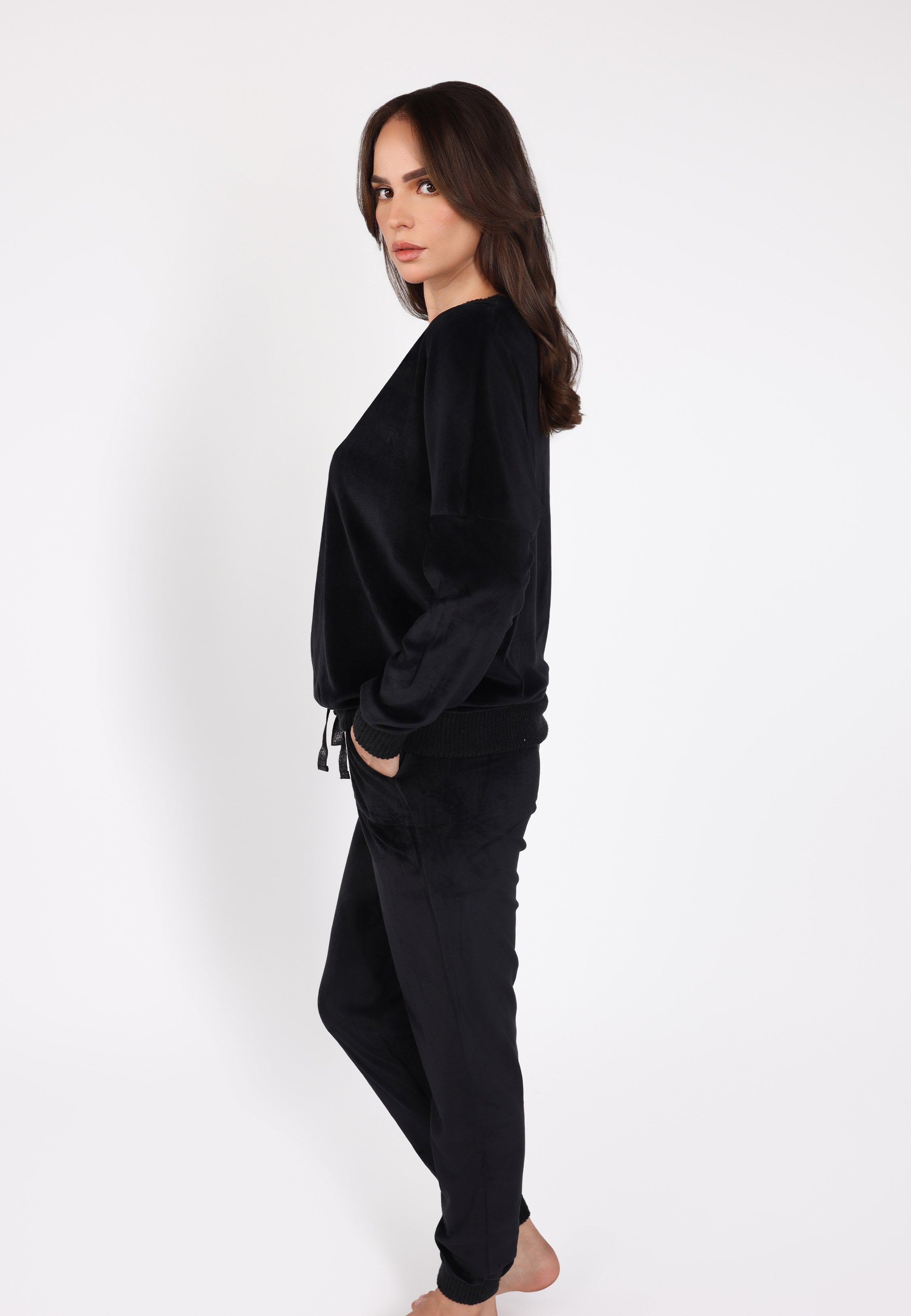 Ensemble pyjama col rond | Collection Velvet MLC