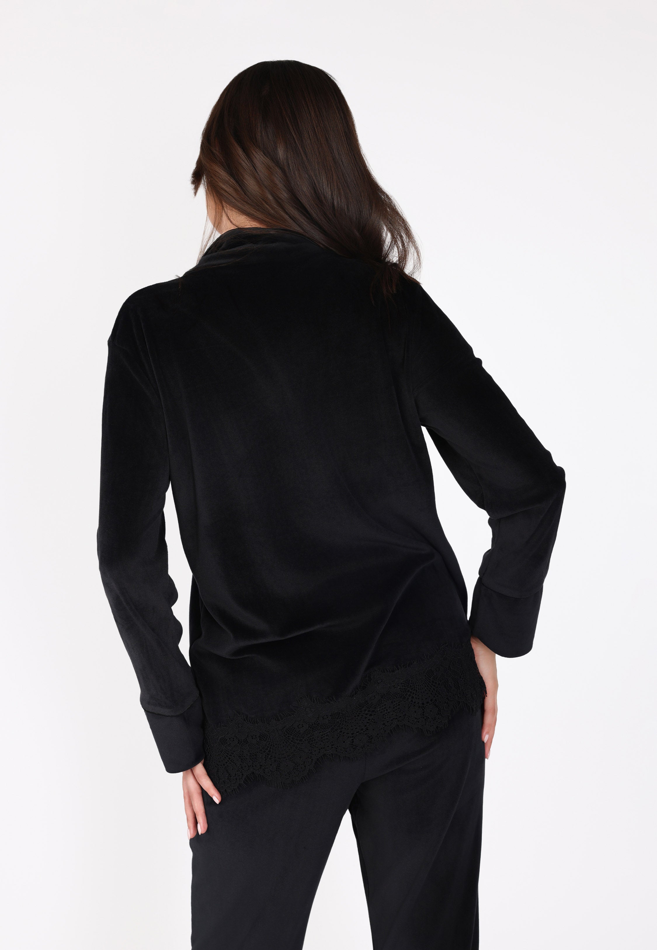 Ensemble pyjama en velours dentelle | Collection Permanent Velour