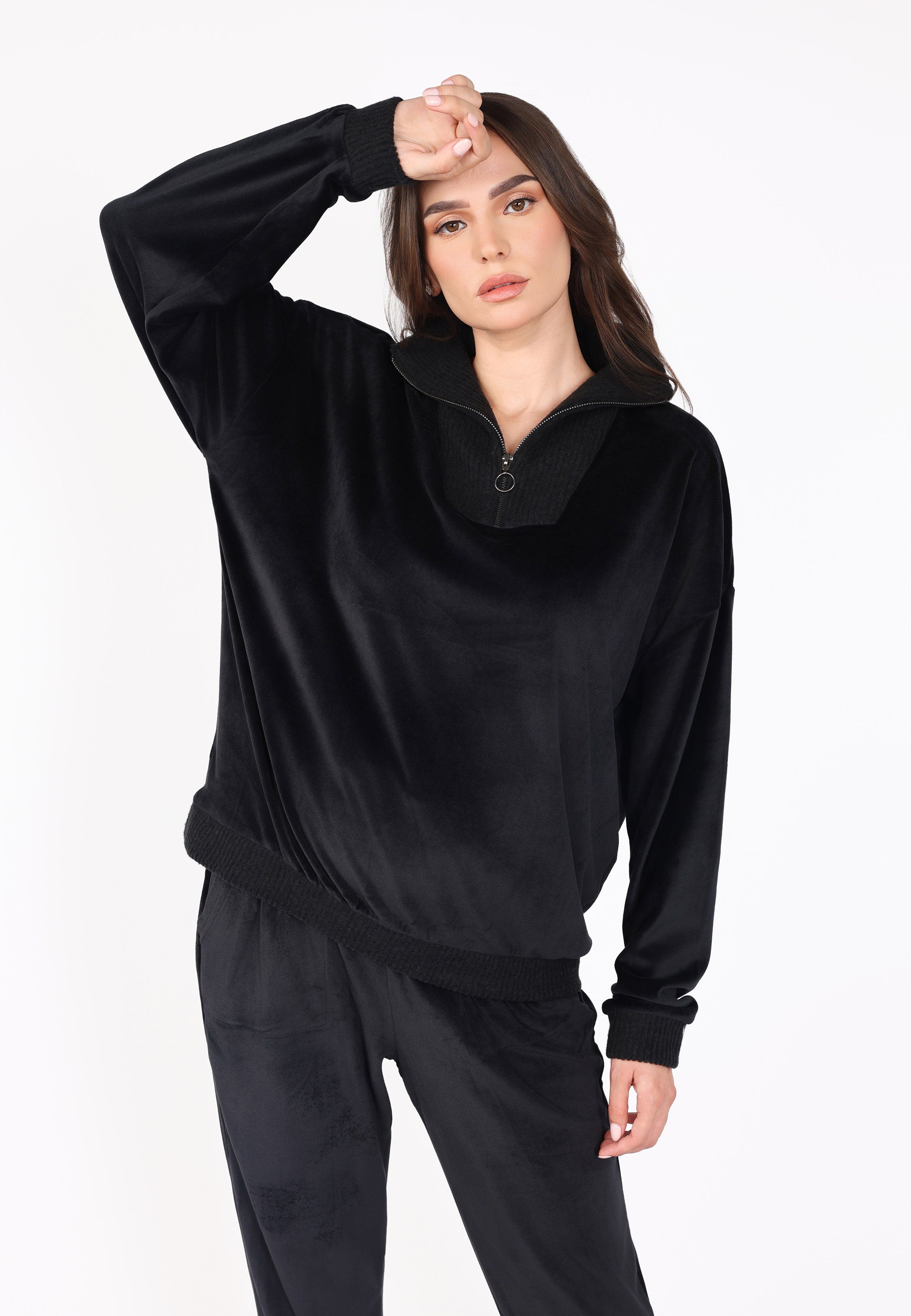Pyjama col montant zippé | Collection Velvet MLC