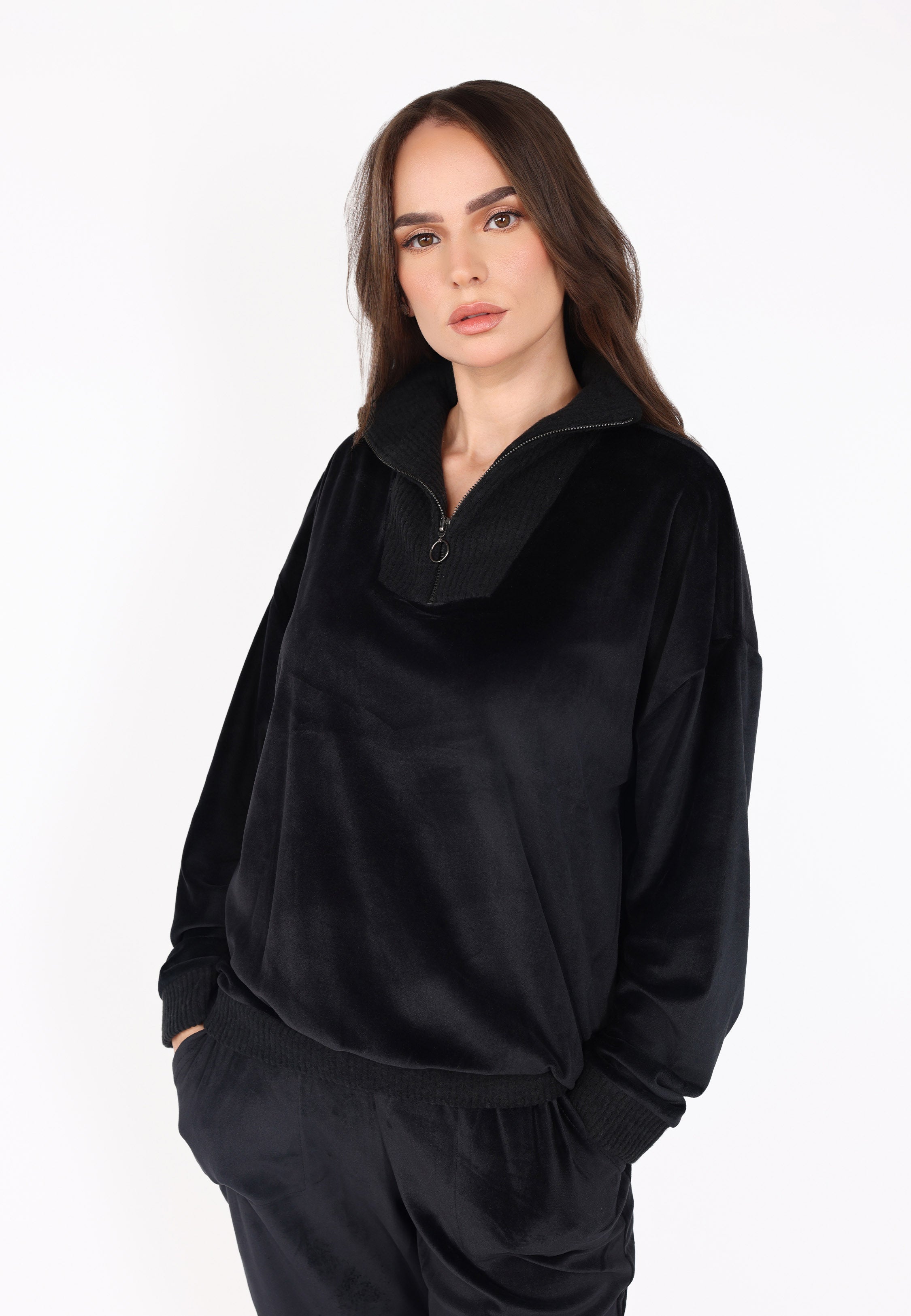 Pyjama col montant zippé | Collection Velvet MLC