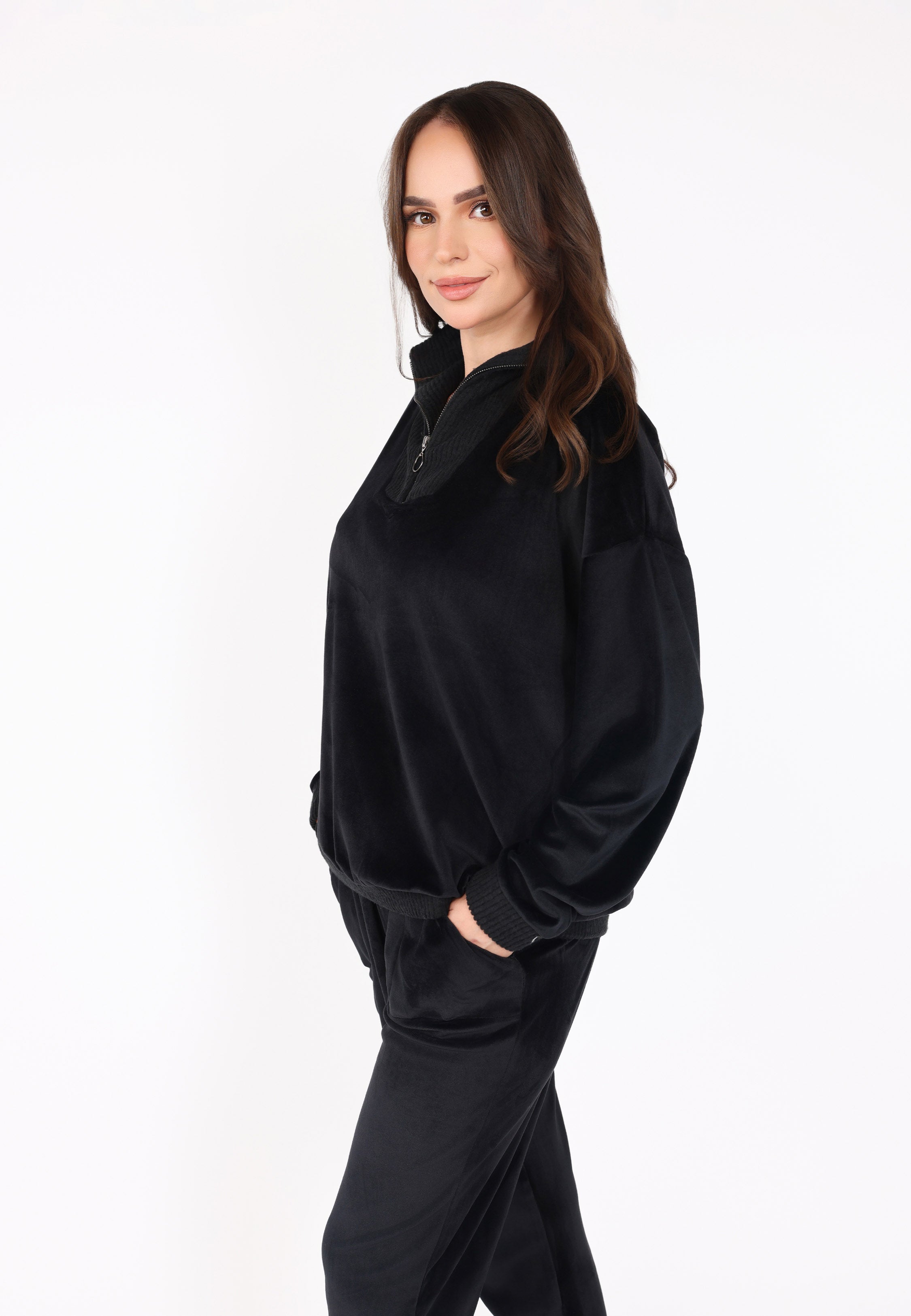 Pyjama col montant zippé | Collection Velvet MLC