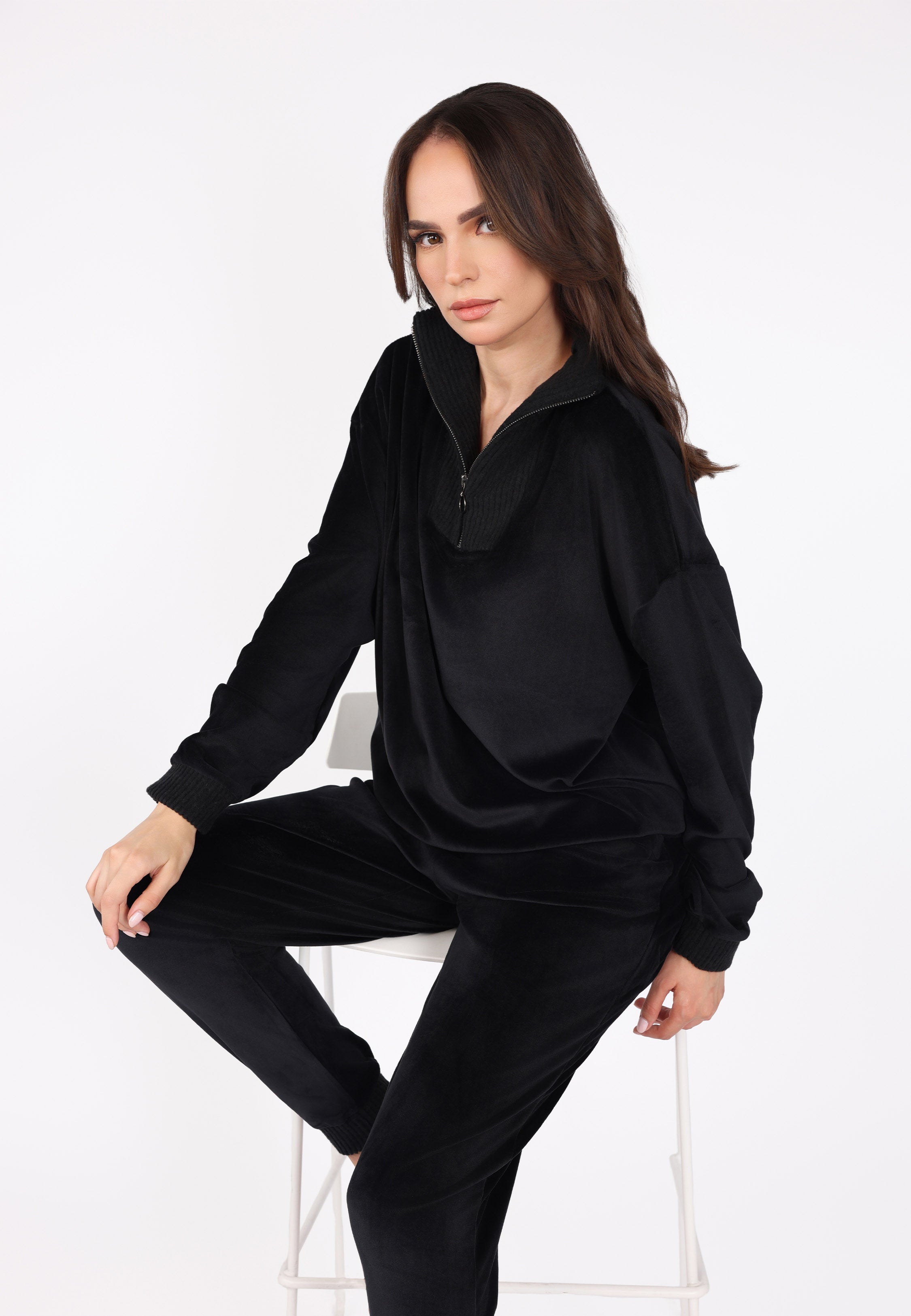 Pyjama col montant zippé | Collection Velvet MLC
