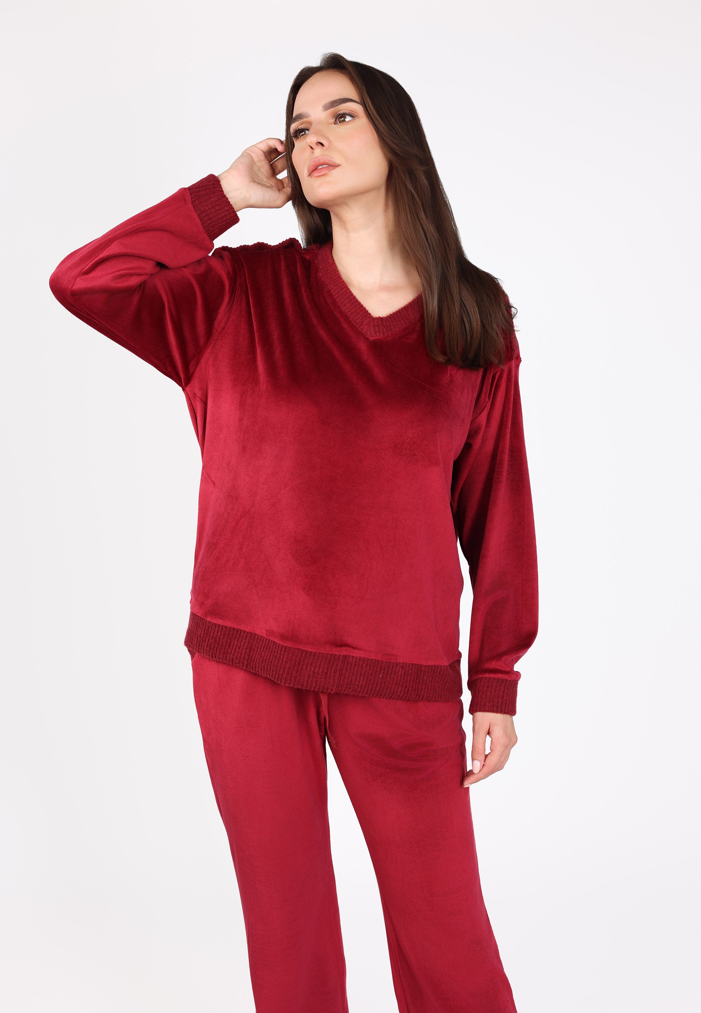 Ensemble pyjama col V | Collection Velvet MLC