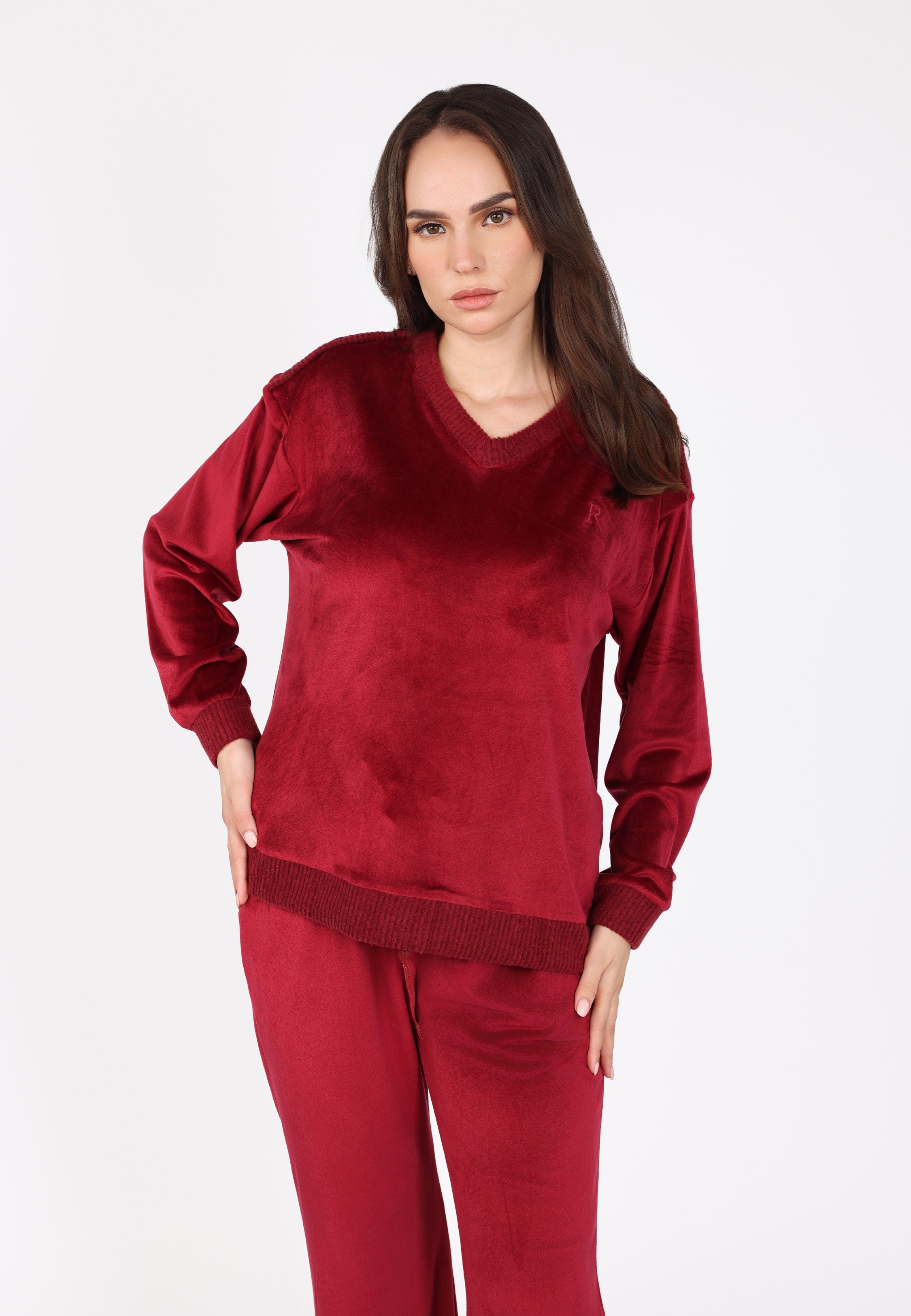Ensemble pyjama col V | Collection Velvet MLC